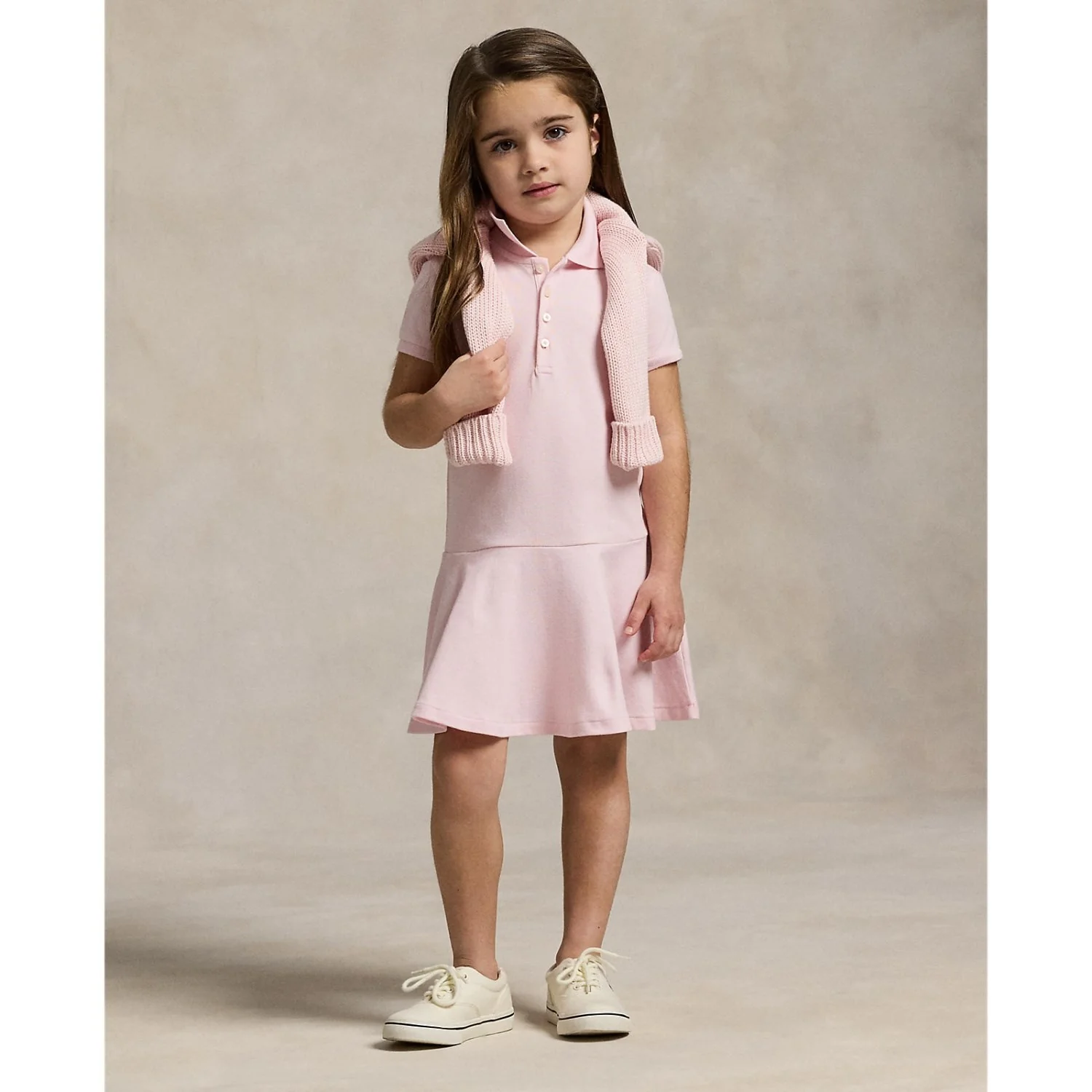 Polo Ralph Lauren Hint Of Pink W/ White Day Dress - Image 2