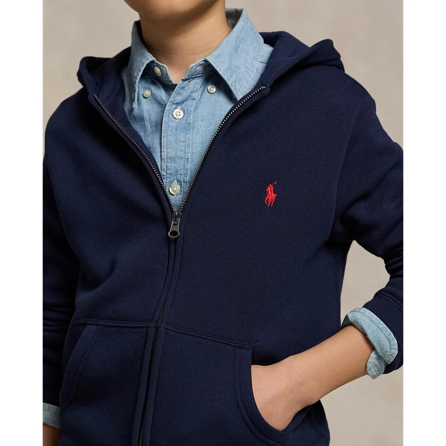 Polo Ralph Lauren Hoodie Cruise Navy - Image 3
