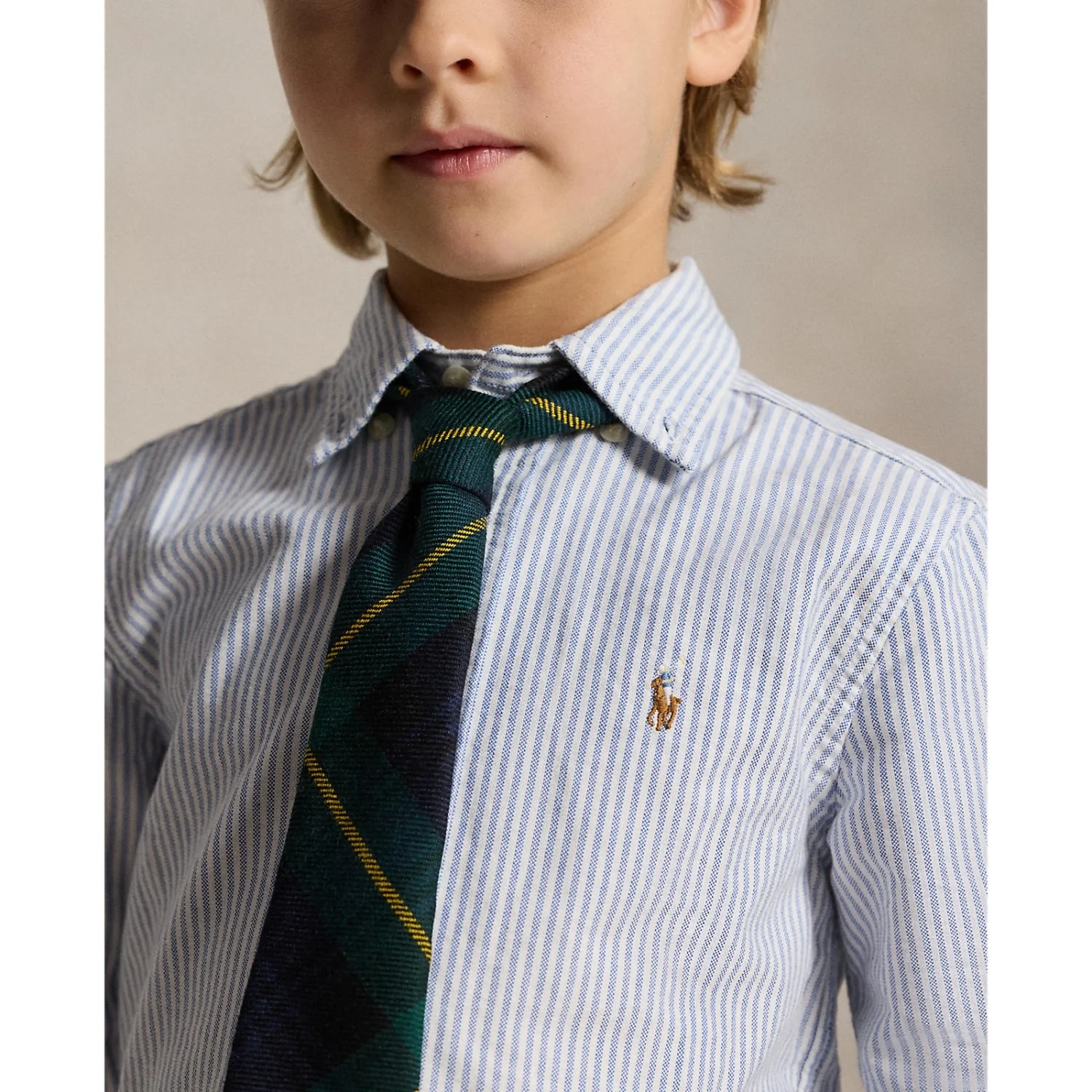 Polo Ralph Lauren Lt Blue Stripe Sport Shirt - Image 3