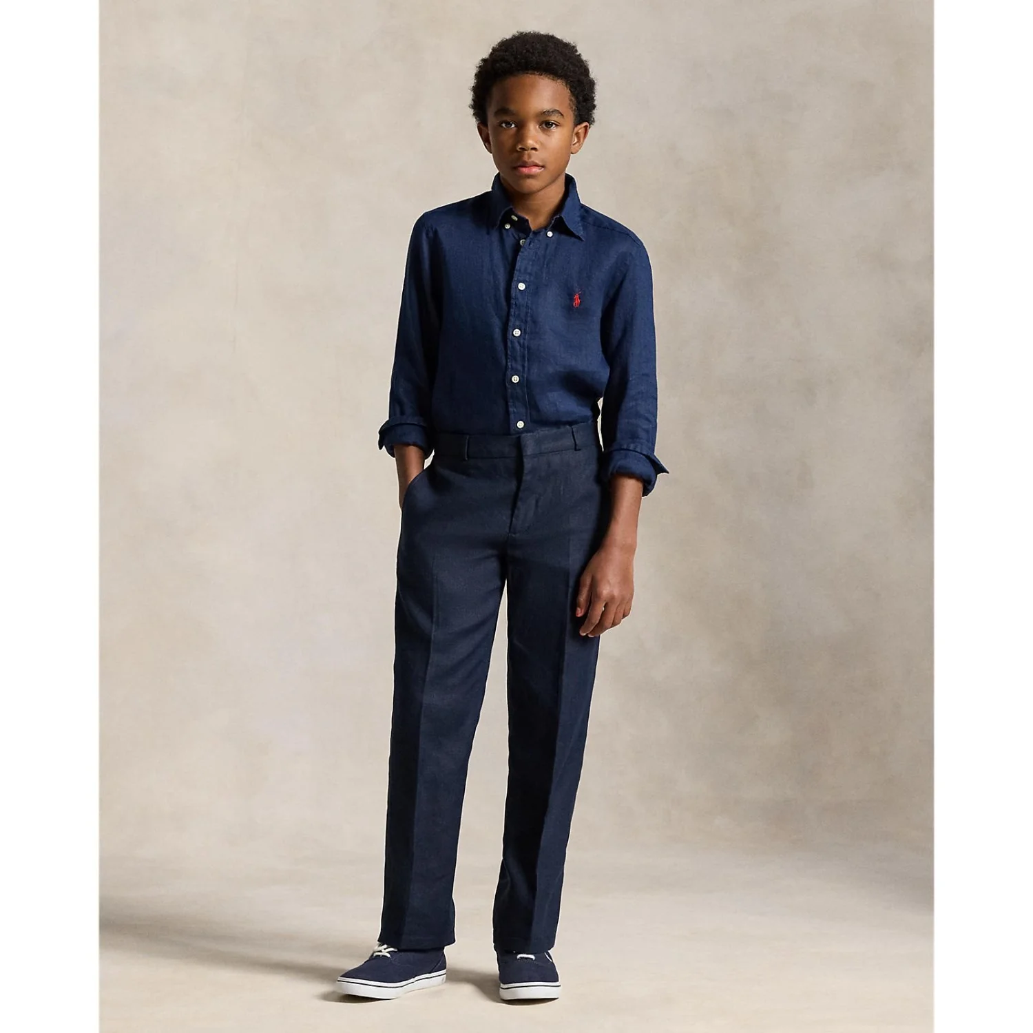 Polo Ralph Lauren Newport Navy Sport Shirt - Image 4