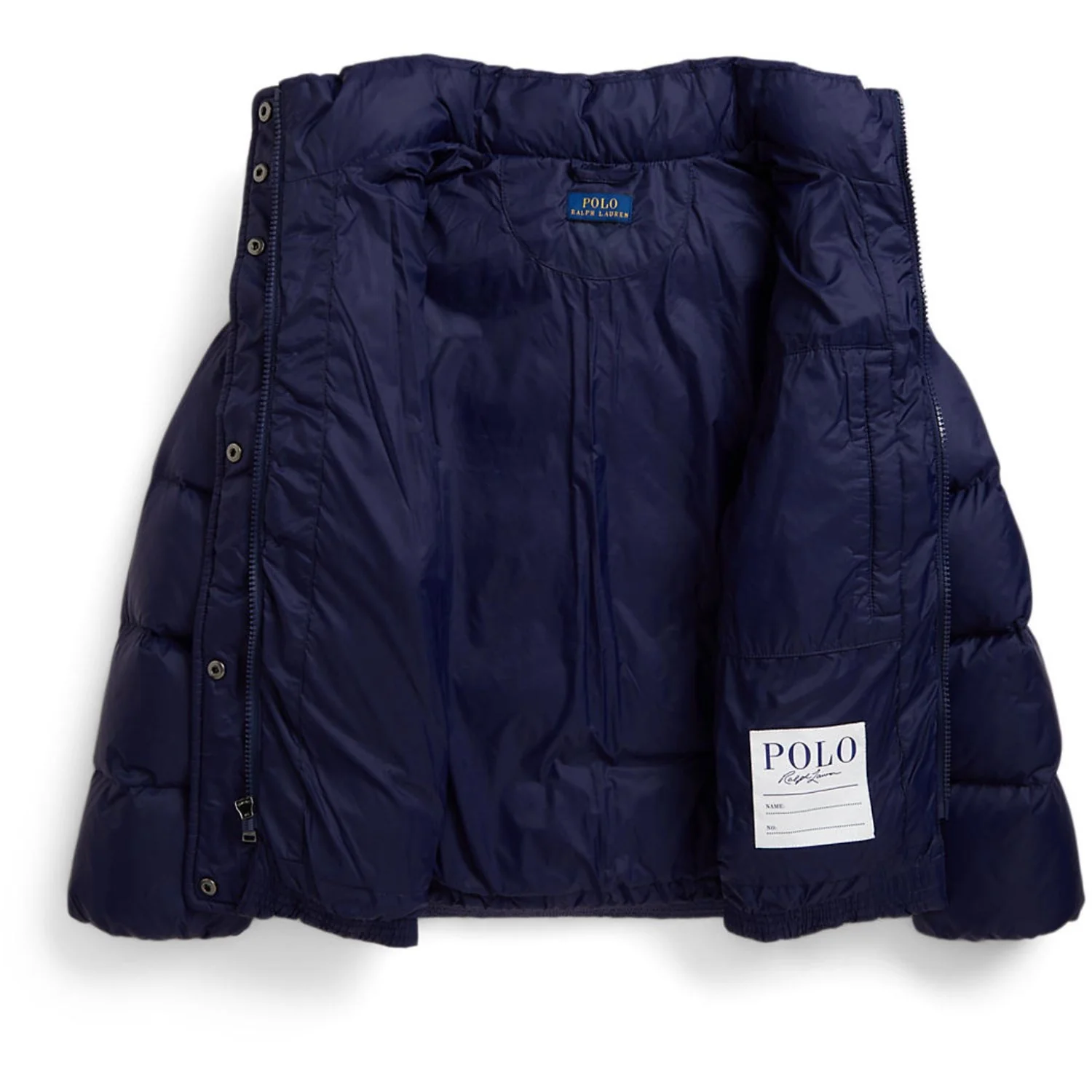 Polo Ralph Lauren Newport Navy W White Pp Girl Bomber Jacket - Image 2