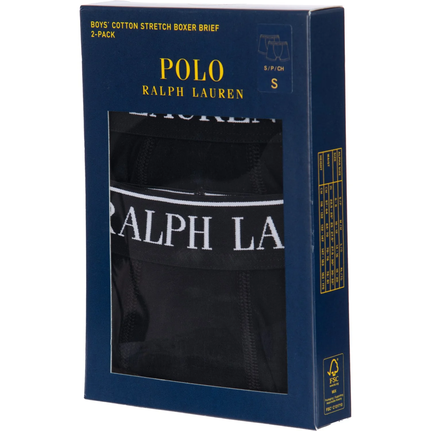 Polo Ralph Lauren Polo Black Cotton Stretch 2-Pack Boxer - Image 2
