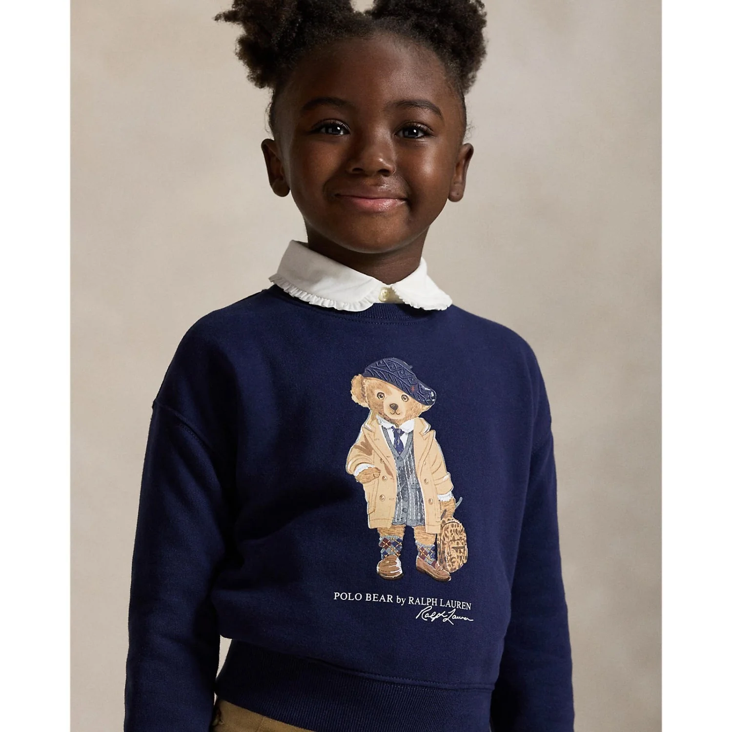Polo Ralph Lauren Refined Navy Girl Sweatshirt - Image 3