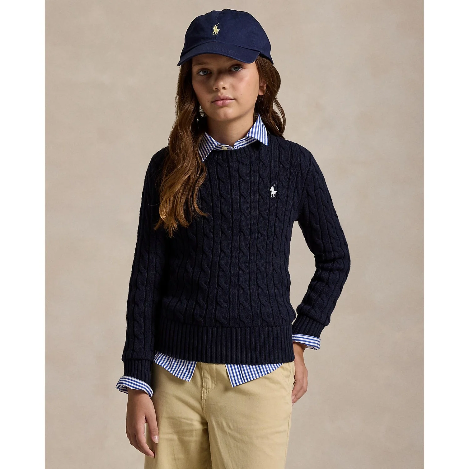 Polo Ralph Lauren Rl Navy W/ Nevis Girl Pullover - Image 2
