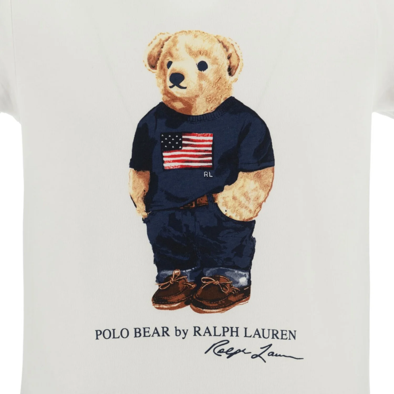 Polo Ralph Lauren White / Elite Blue Ss Bear Tee And Short Set - Image 2