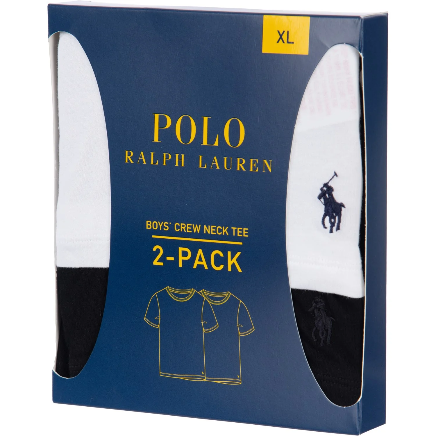 Polo Ralph Lauren White/Polo Black 2-Pack Cotton Crew Tee - Image 2