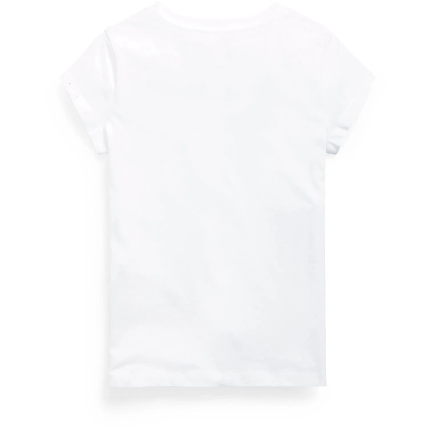 Polo Ralph Lauren White W/ Hint Of Pink Girl T-Shirt - Image 2