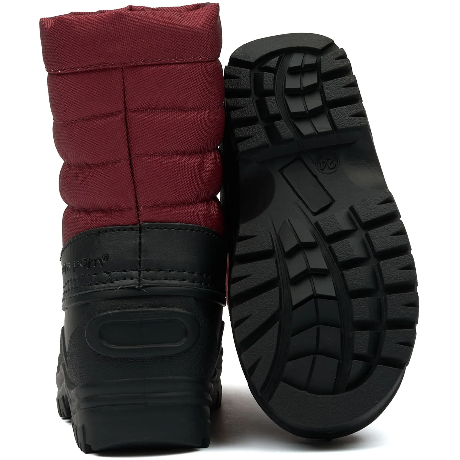 Pom Pom Biking Red PmWill Winter Boot - Image 2