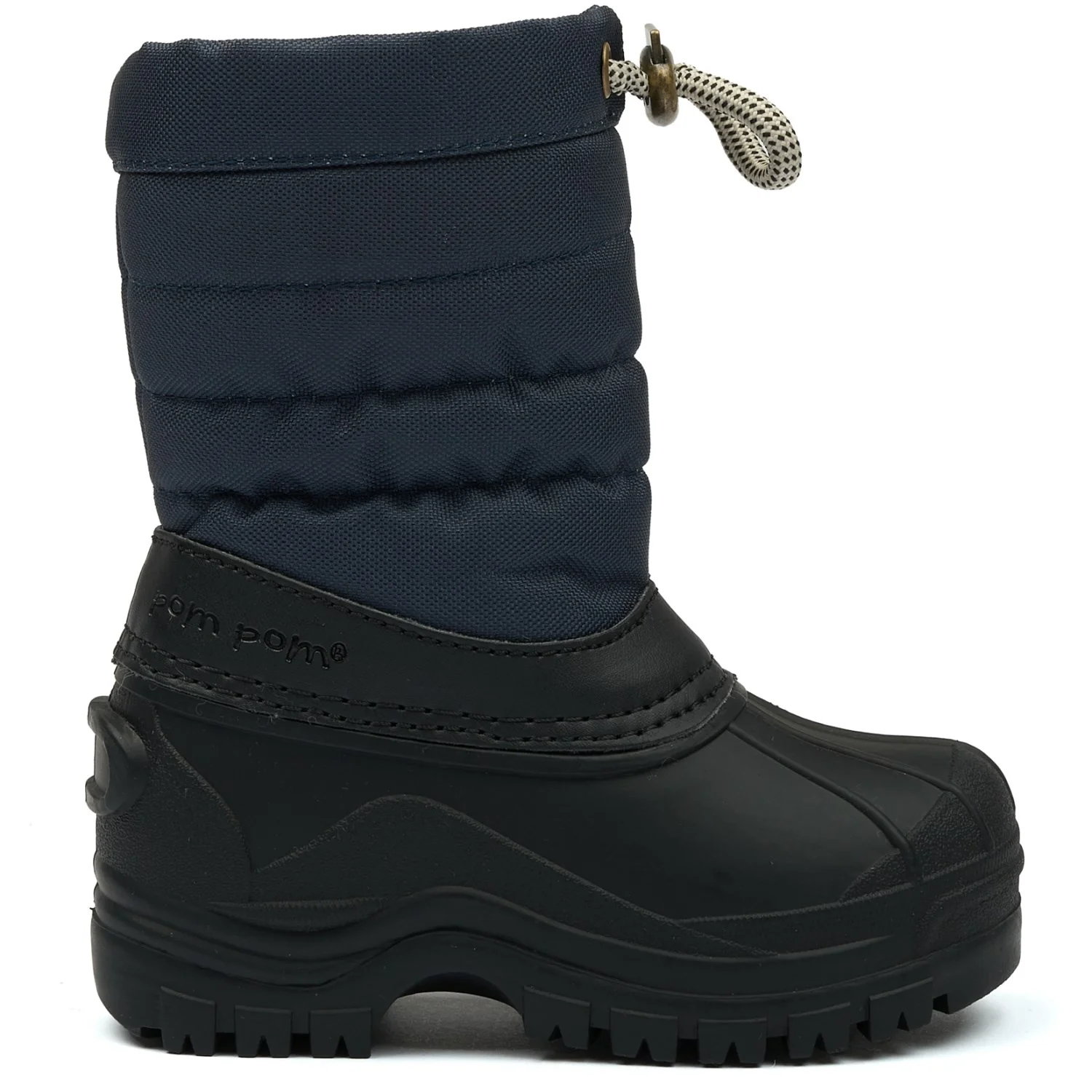 Pom Pom Navy PmWill Winter Boot - Image 3