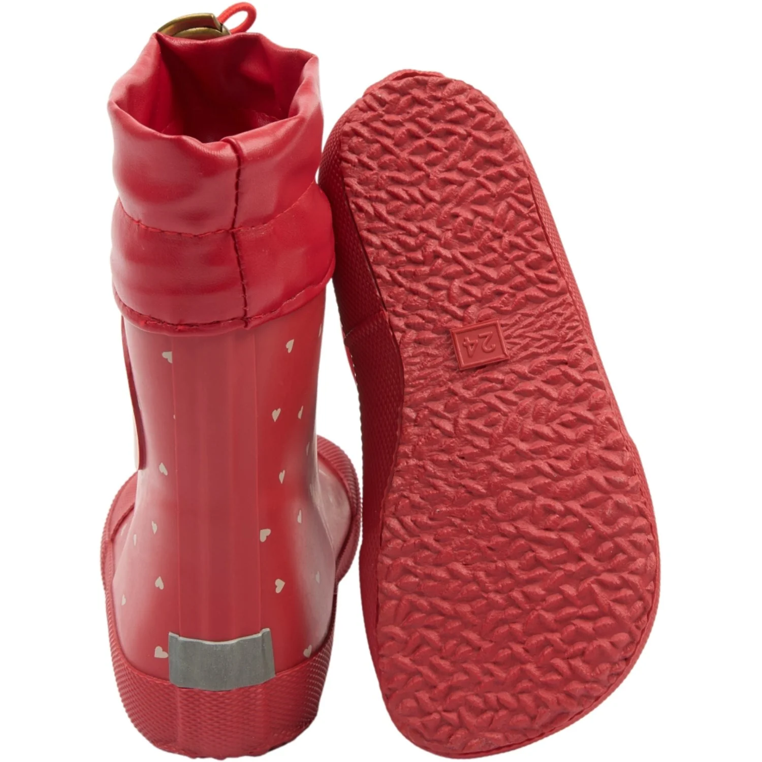 Pom Pom Samba Heart AOP Bell Barefoot Rubber Boot - Image 3