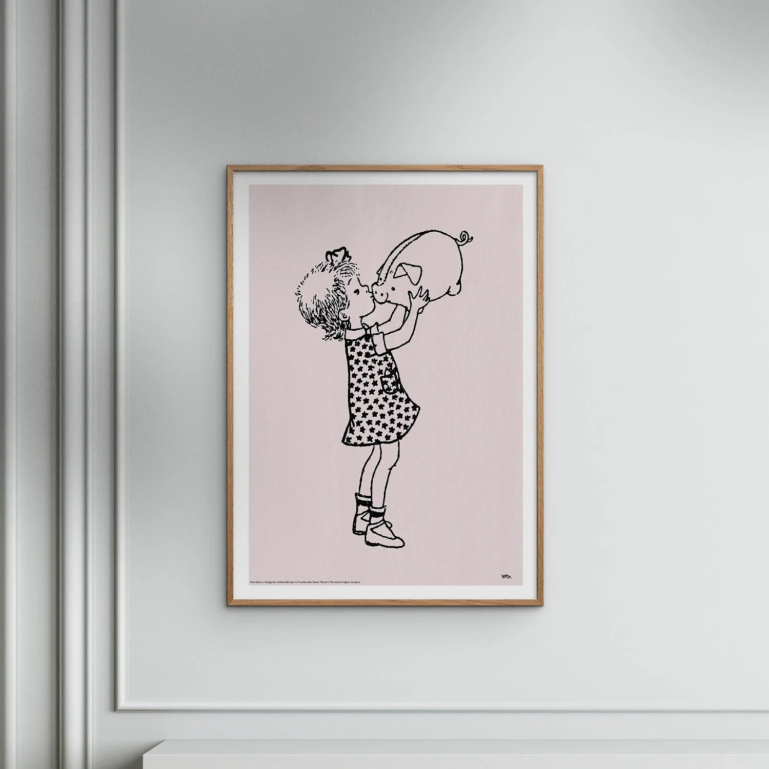 Poster & Frame Astrid Lindgren - Pig Snout - Lotta - Image 2