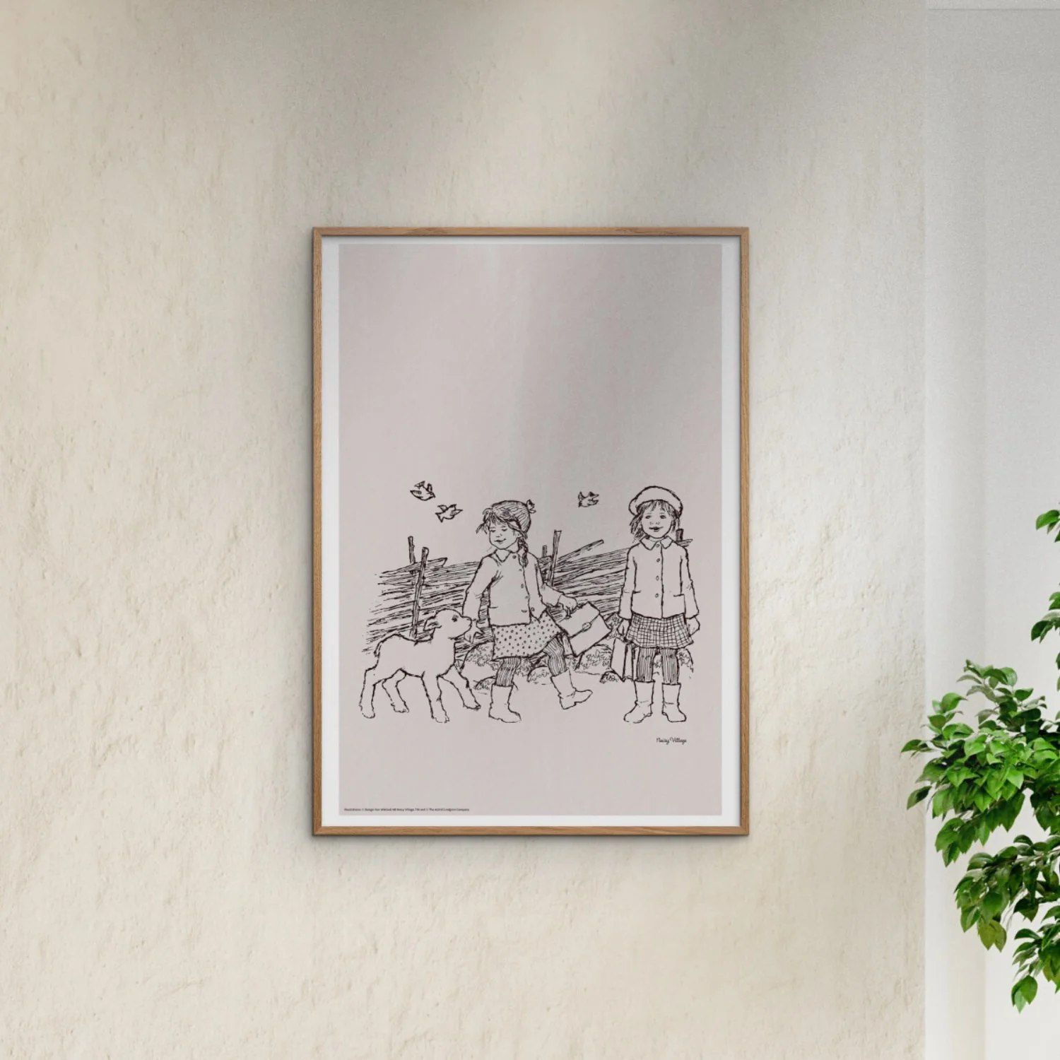 Poster & Frame Astrid Lindgren - Sheep And Butterflies - Noisy Village - Image 2