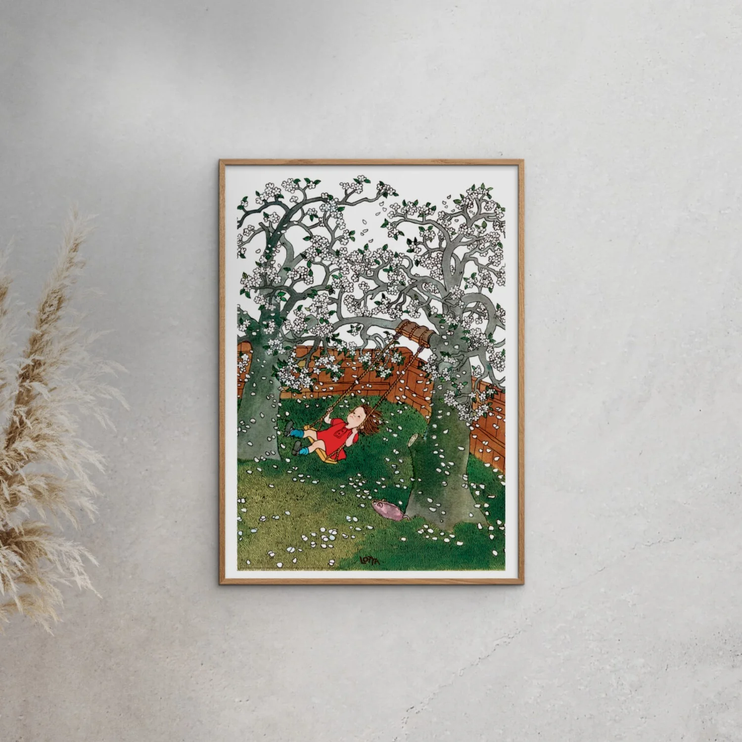 Poster & Frame Astrid Lindgren - Swing - Lotta On Troublemaker Street - Image 2