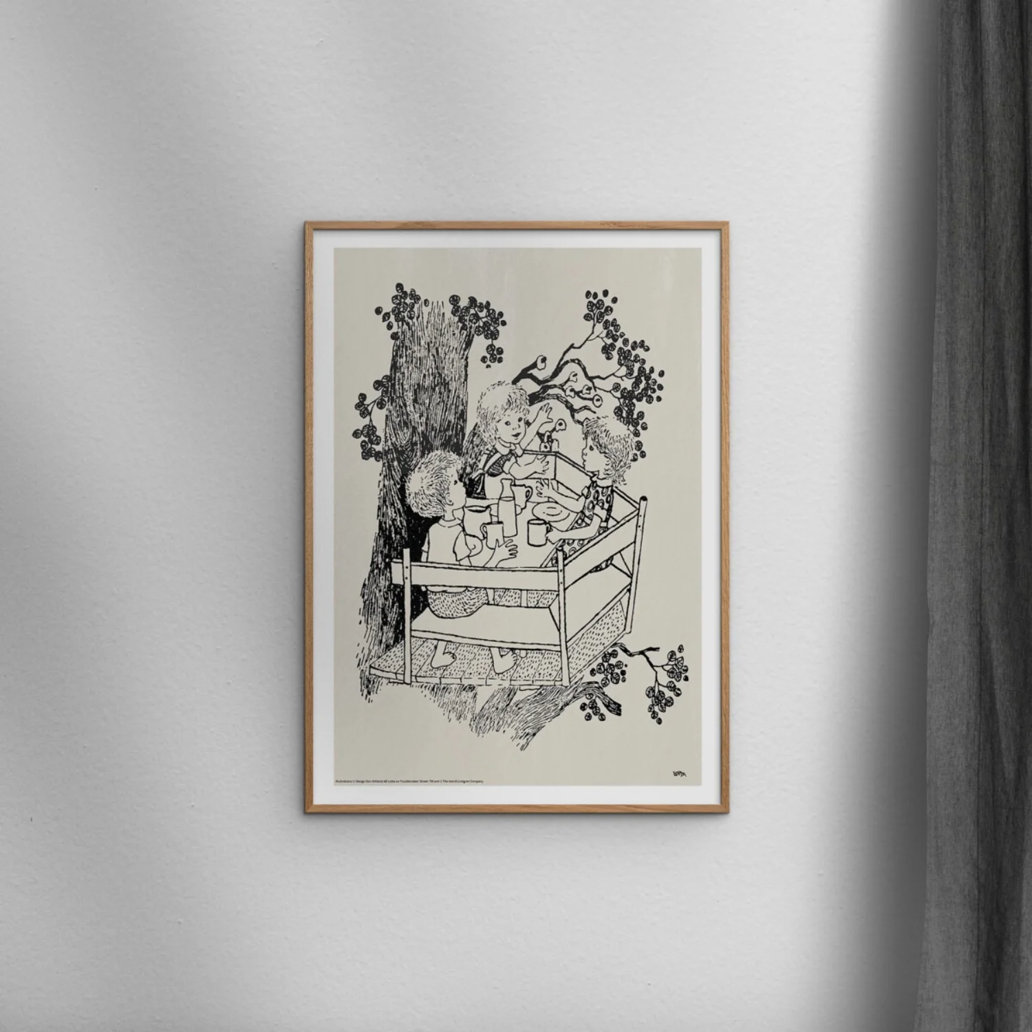 Poster & Frame Astrid Lindgren - The Wood Cabin - Lotta - Image 2