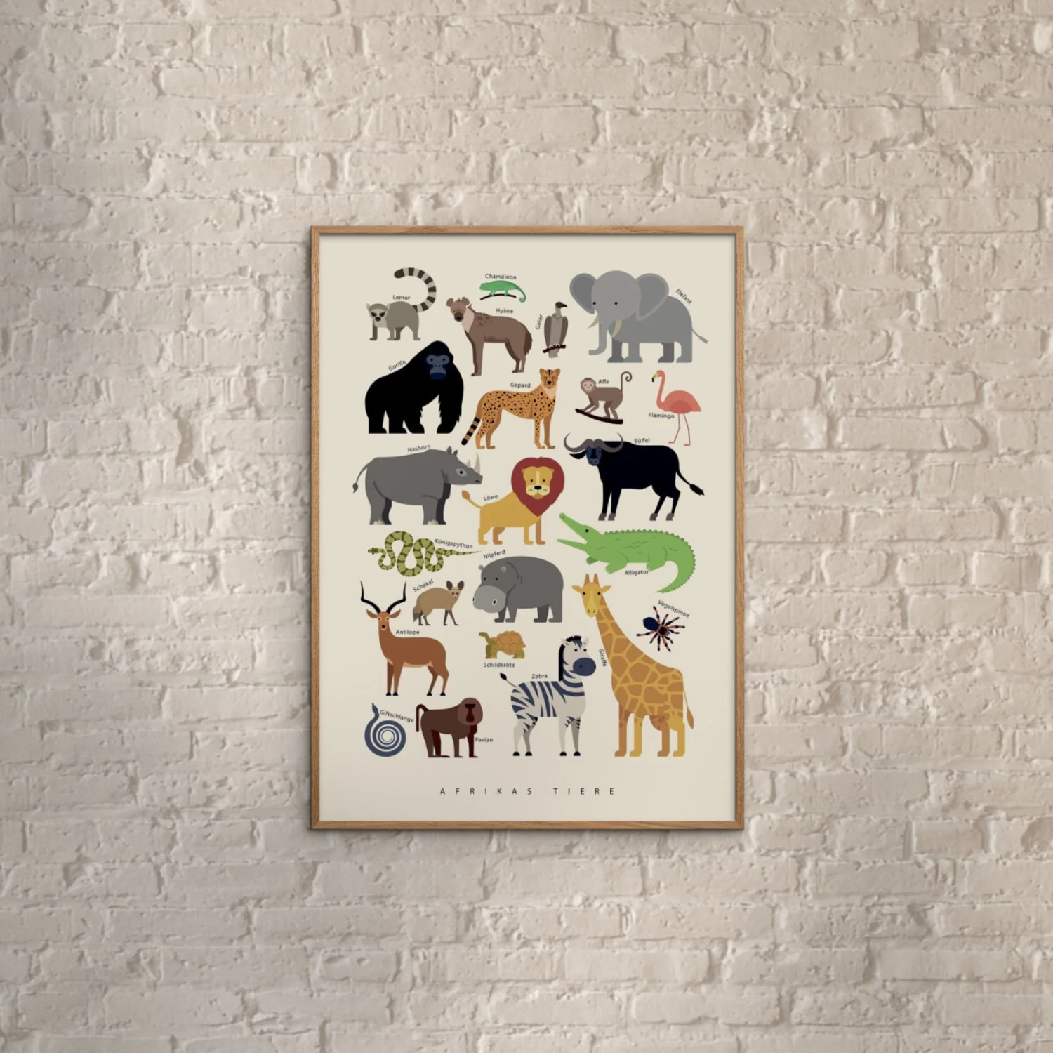 Poster & Frame Citatplakat - Afrikas Tiere - Image 2