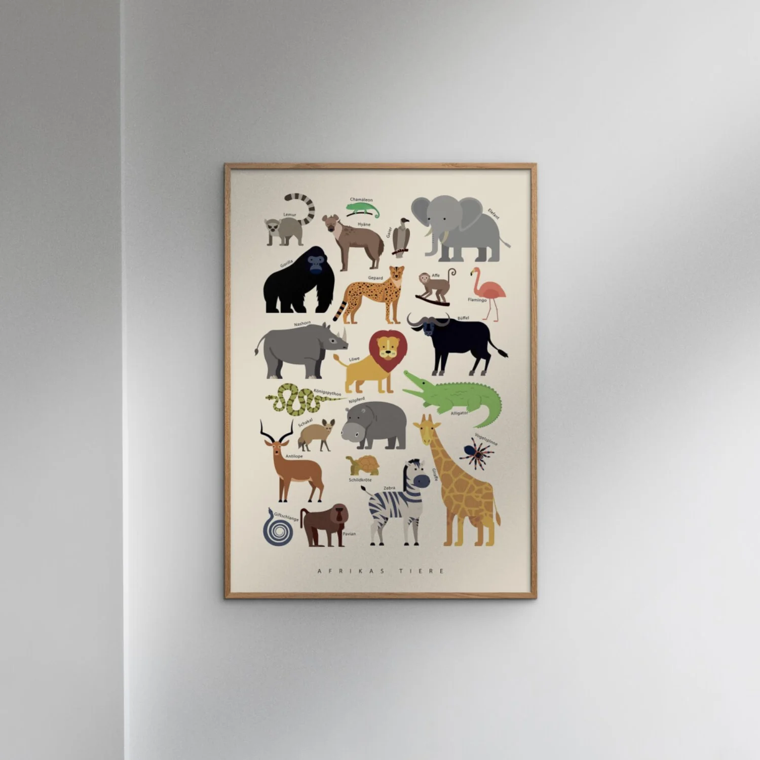 Poster & Frame Citatplakat - Afrikas Tiere - Image 2
