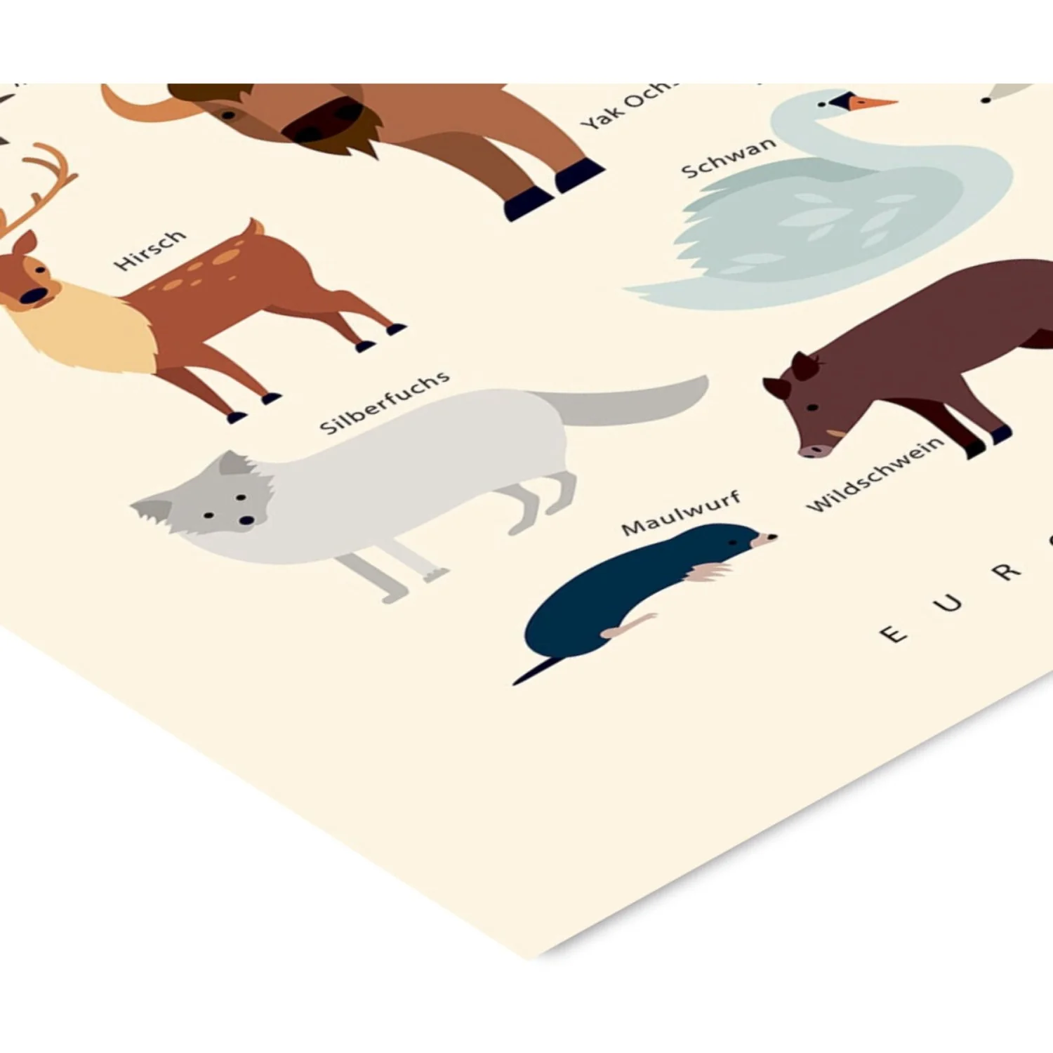 Poster & Frame Citatplakat - Europas Tiere - Image 3