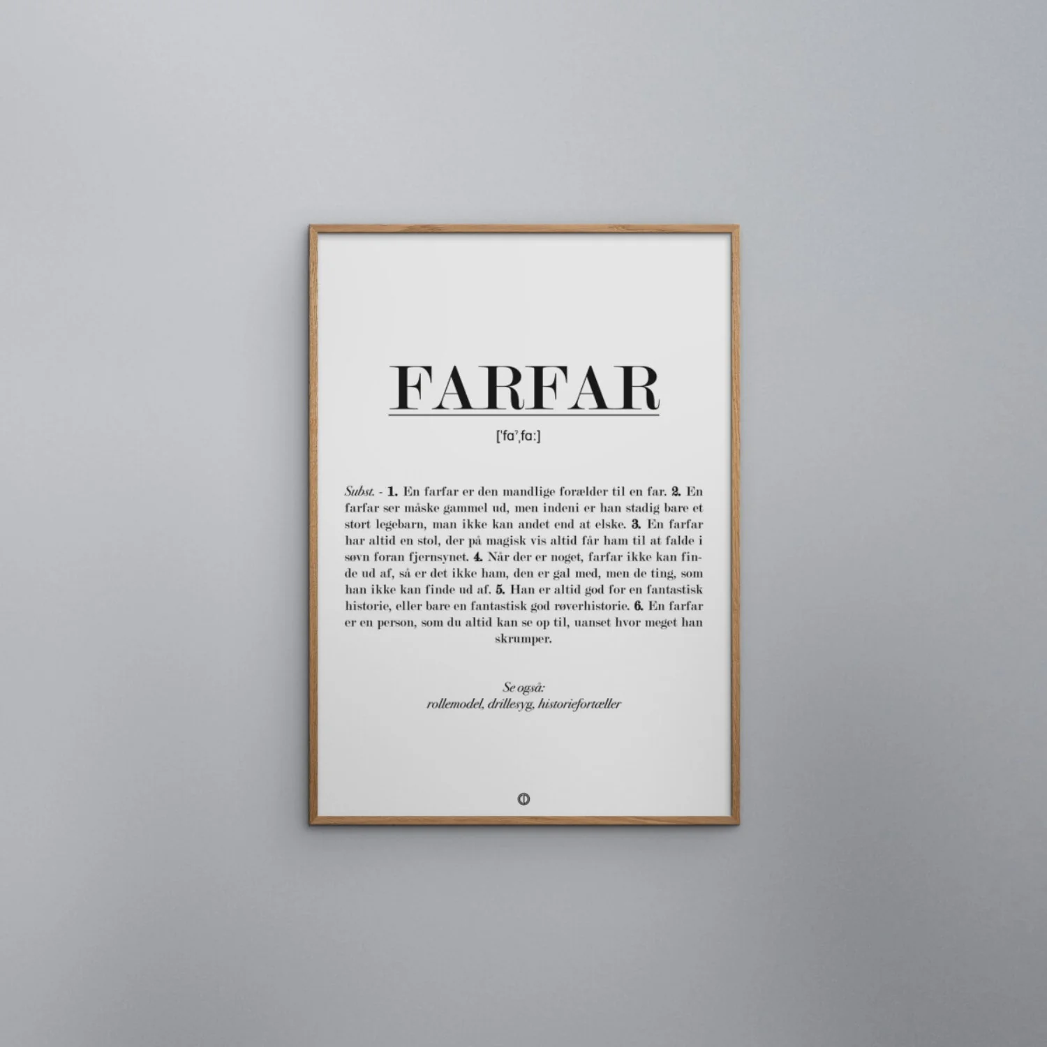 Poster & Frame Citatplakat - Farfar Definition - Image 2