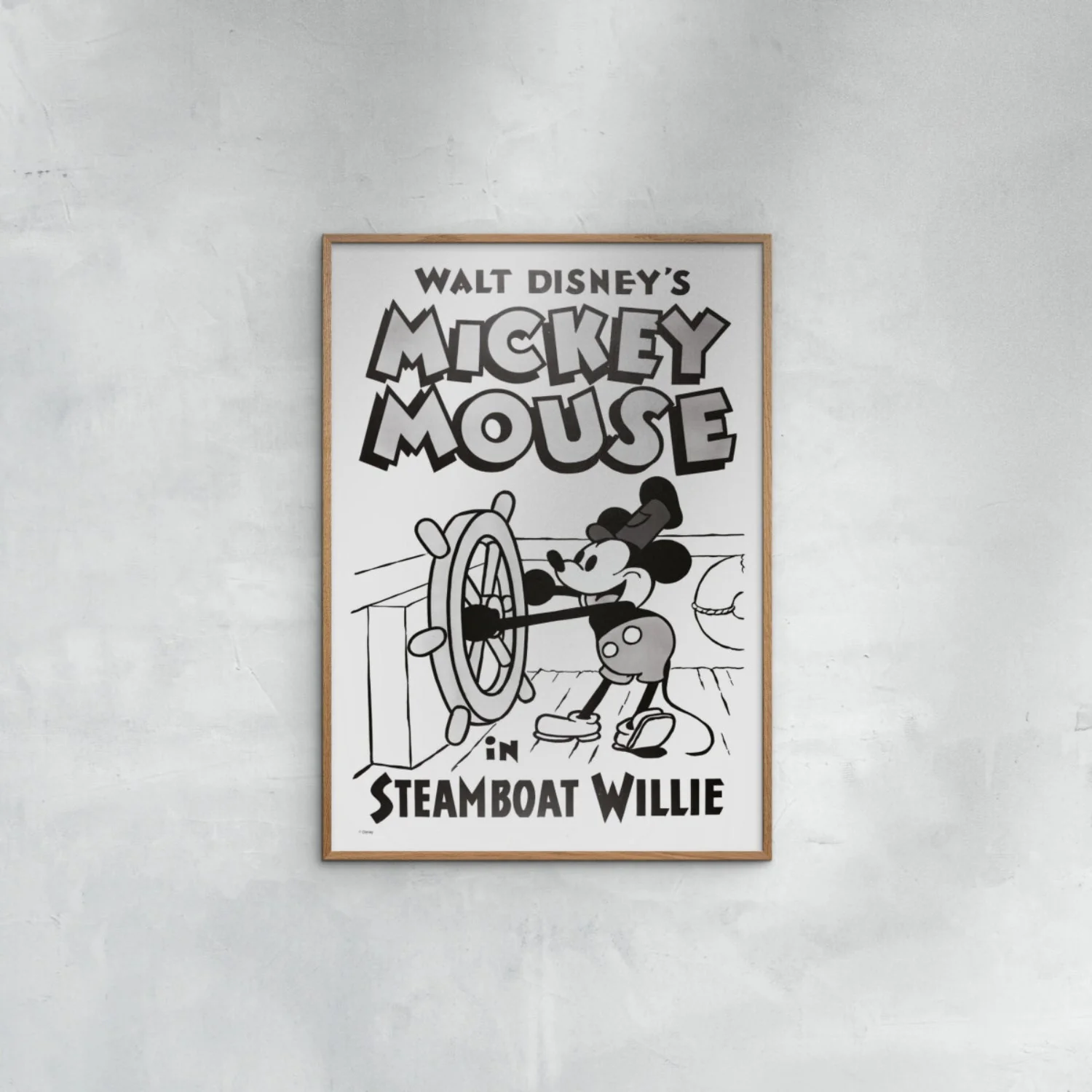 Poster & Frame Disney - Mickey In Steamboat Willie - Image 2