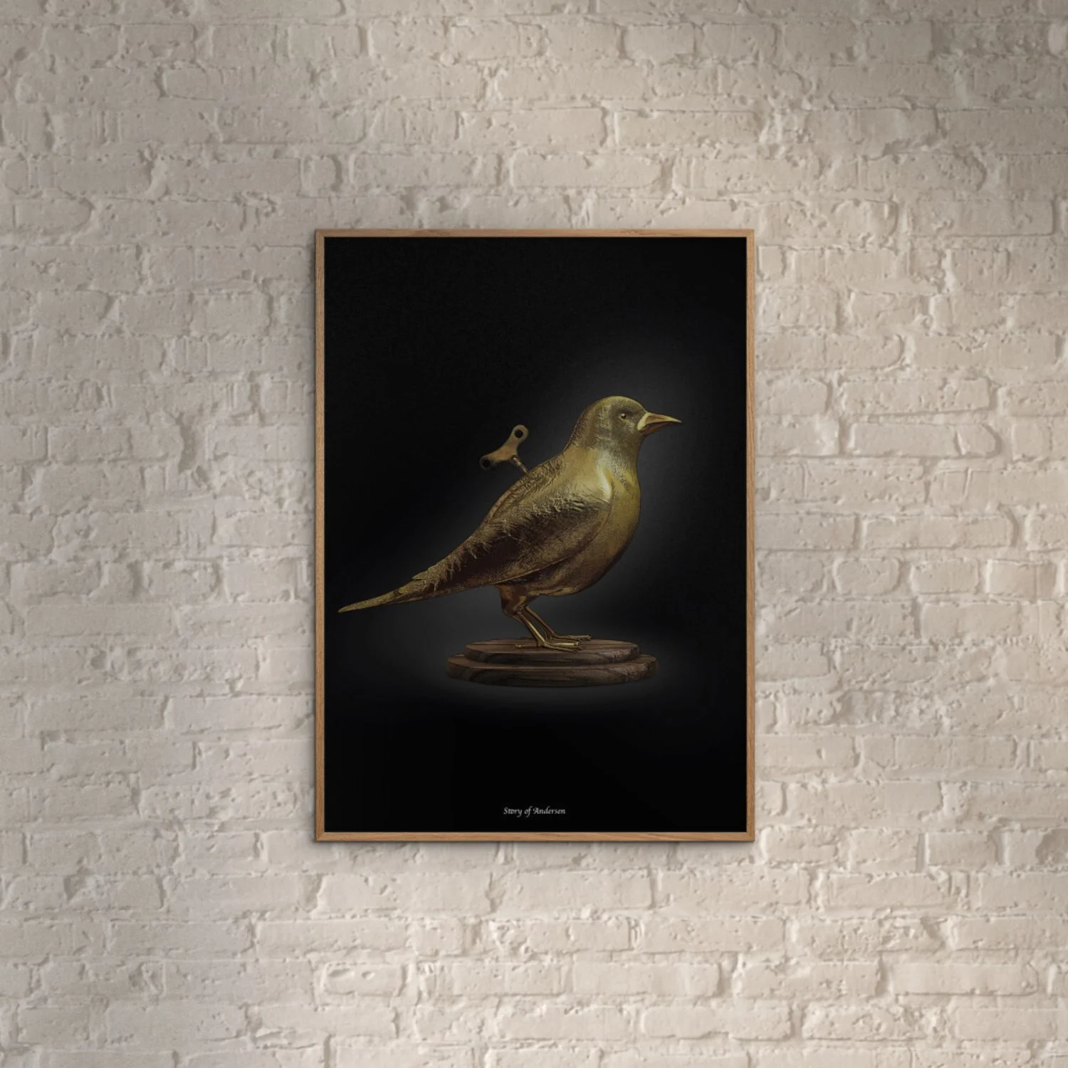 Poster & Frame Story Of Andersen - Nattergalen - Hvid/Sort Baggrund - Image 2