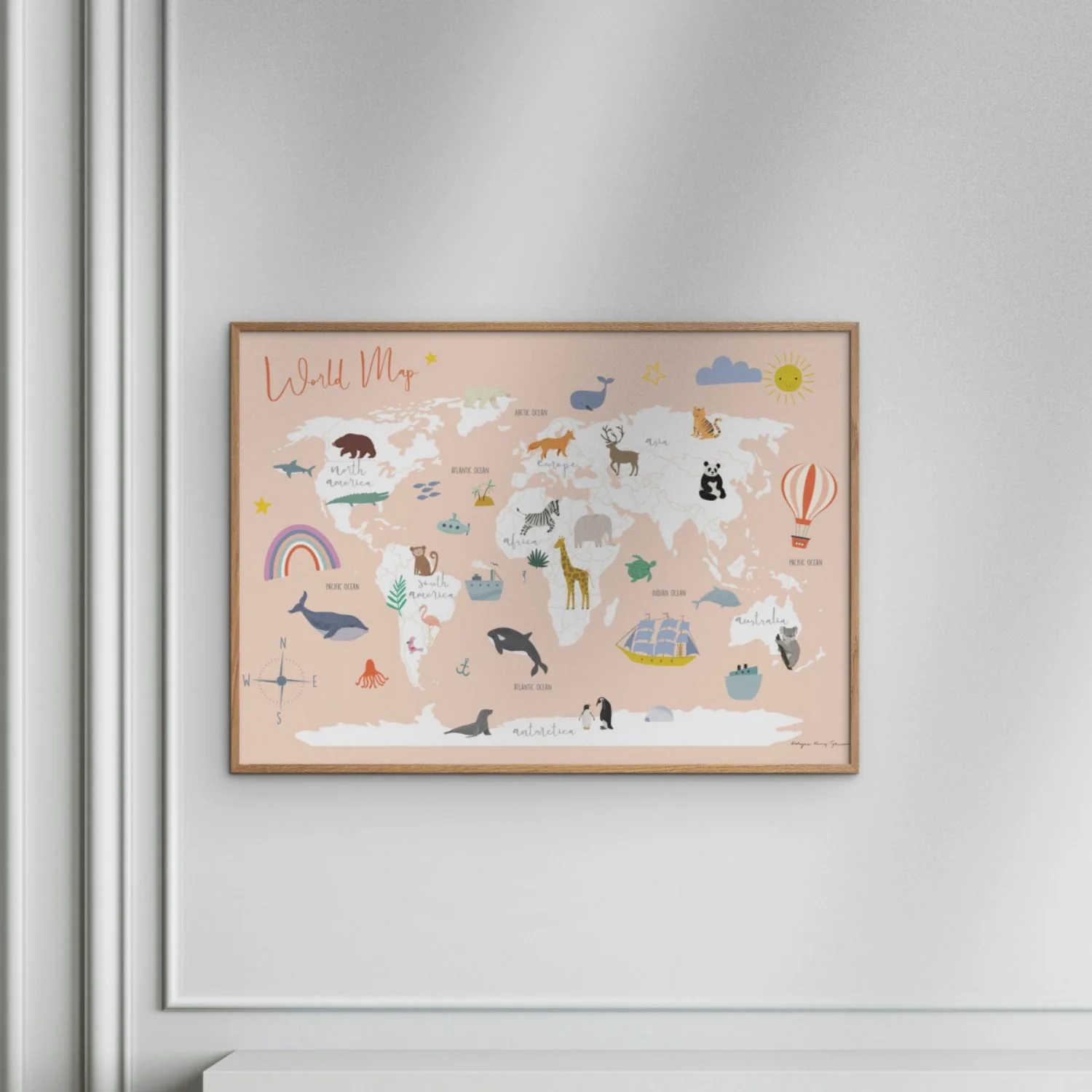 Poster & Frame Wild Apple - Explore The World Map - Image 2