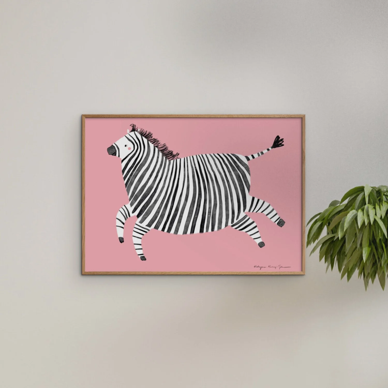 Poster & Frame Wild Apple - Zebra - Image 2