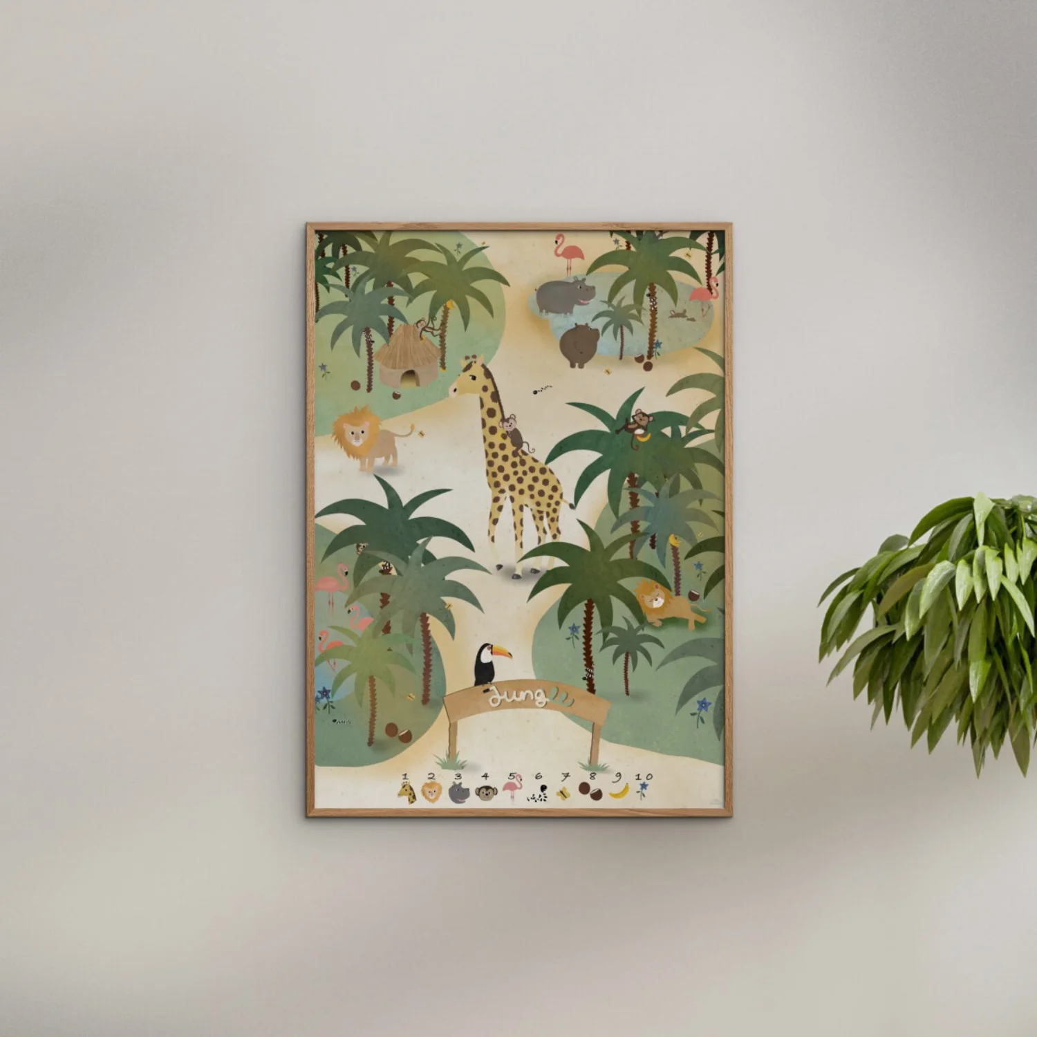 Poster & Frame Willero Illustration - Jungle - Image 2