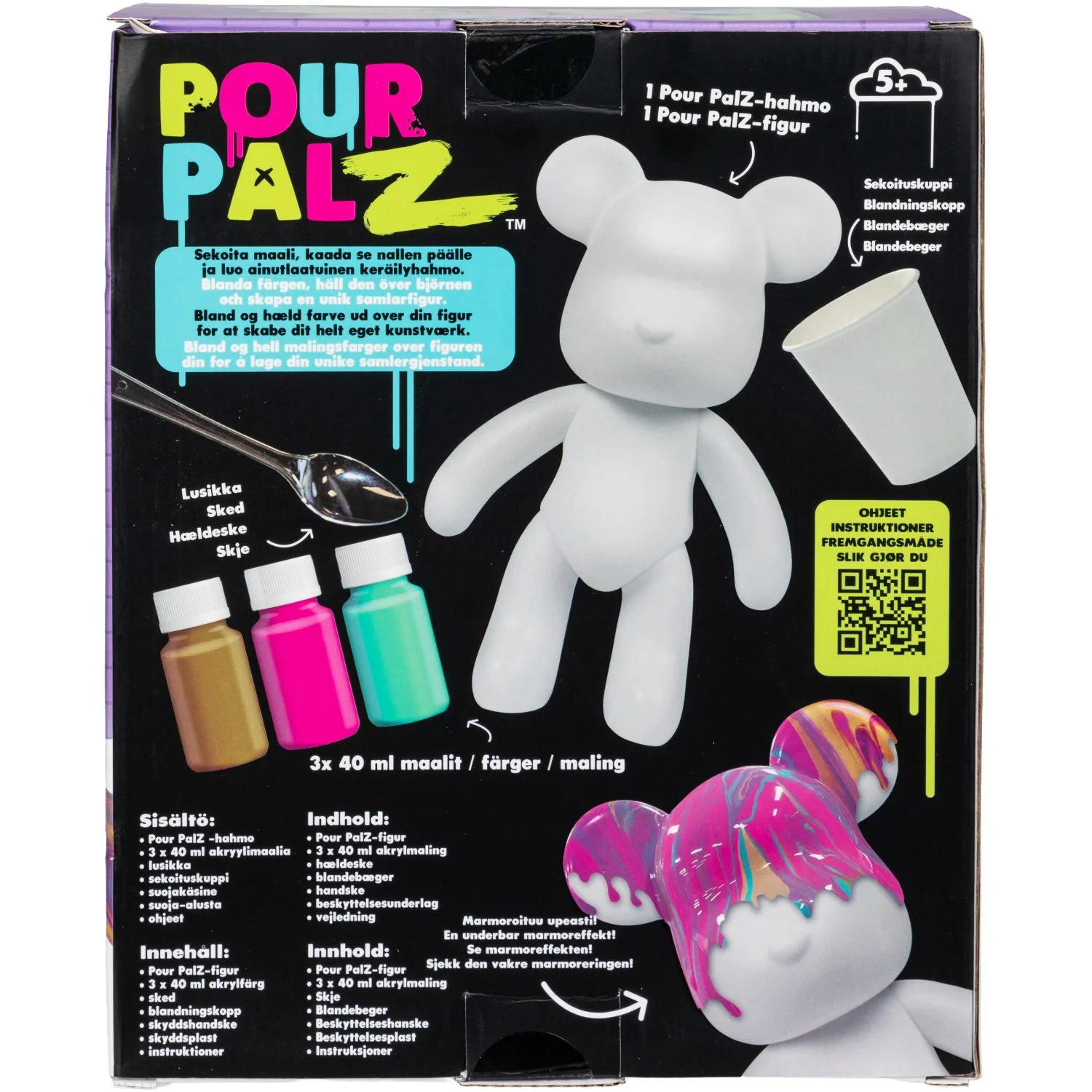 Pour Palz Diy Paint Bear Golden Dream - Image 3