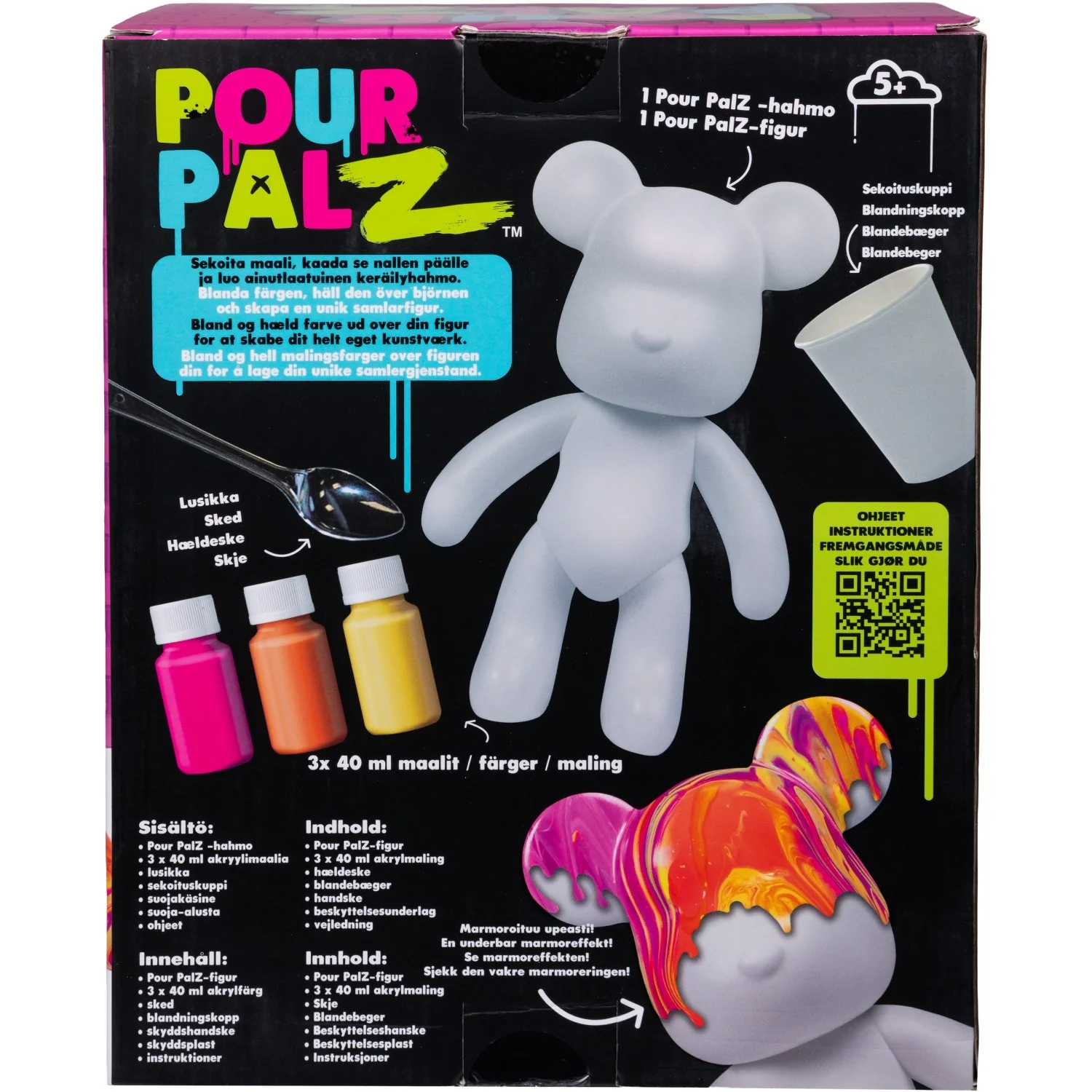 Pour Palz Diy Paint Bear Mango Magi - Image 5