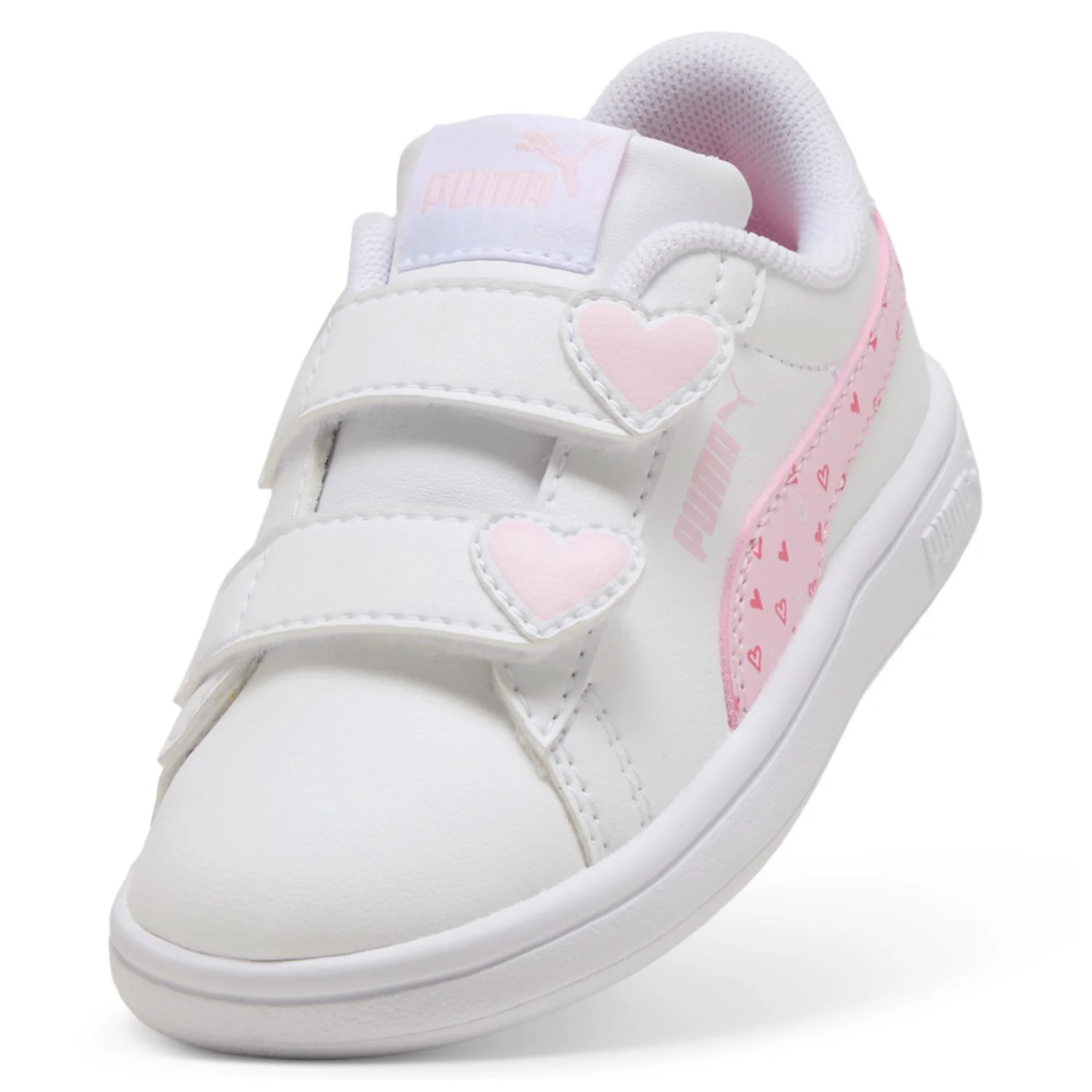 Puma White-Pearl Pink Puma Smash 3.0 Hearty V Inf - Image 2