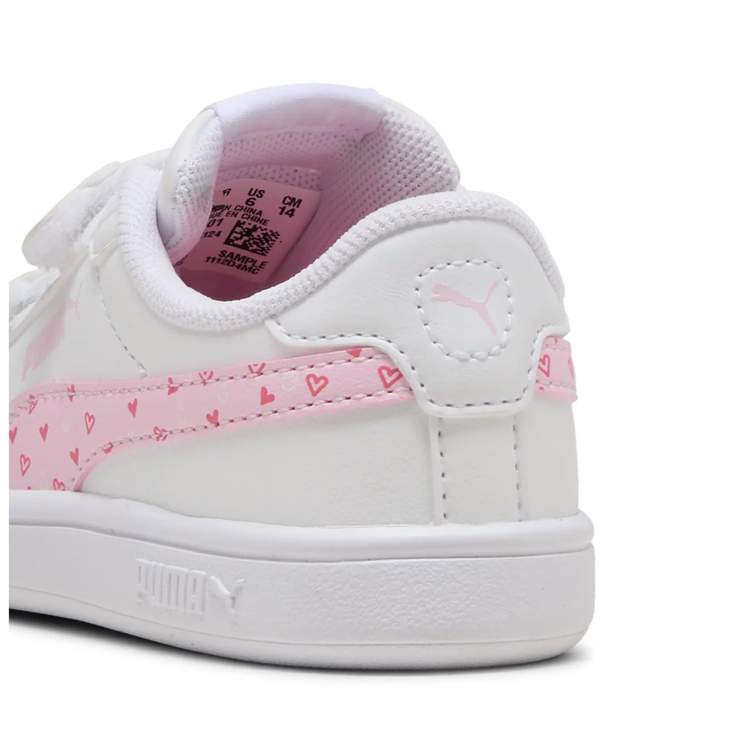 Puma White-Pearl Pink Puma Smash 3.0 Hearty V Inf - Image 5