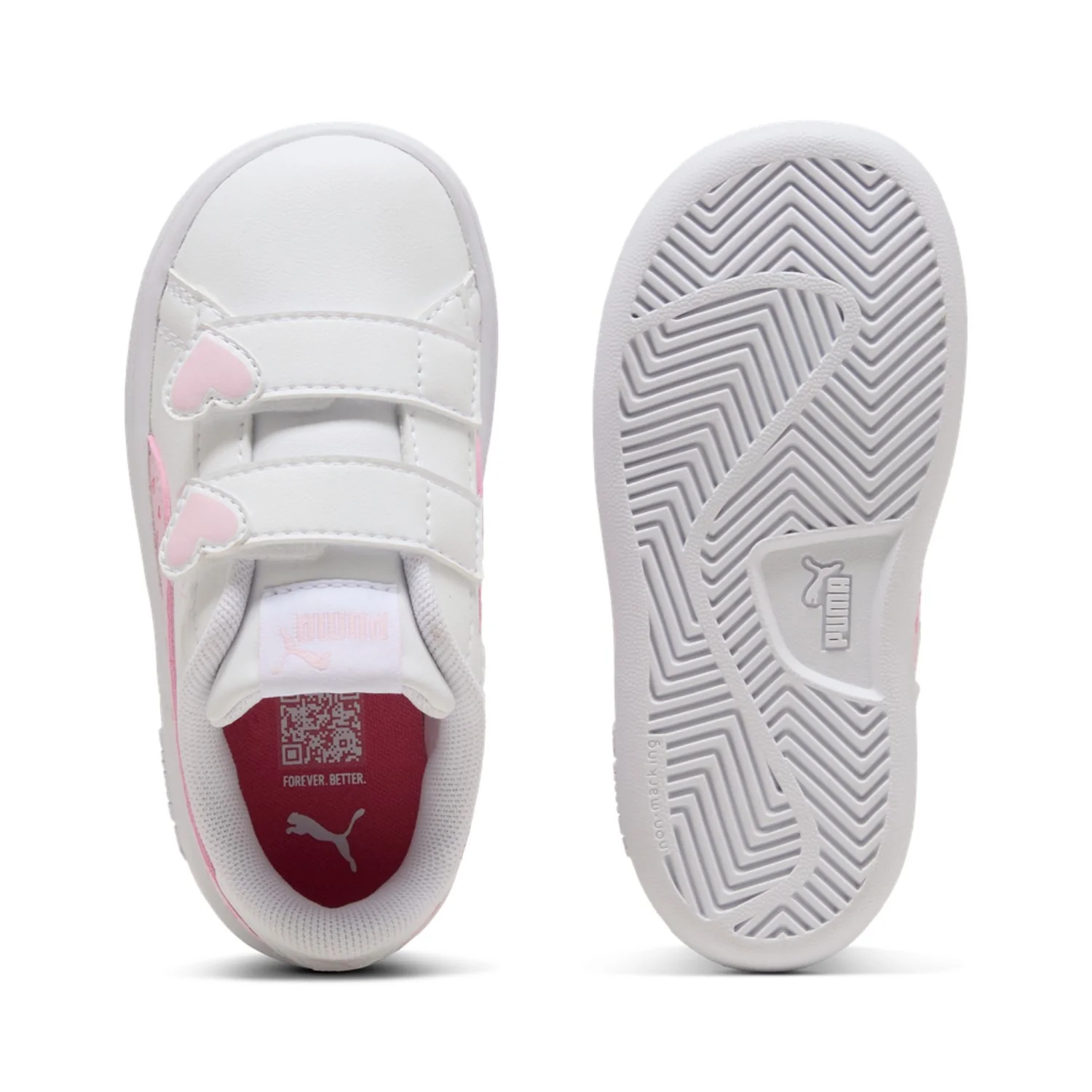 Puma White-Pearl Pink Puma Smash 3.0 Hearty V Inf - Image 6