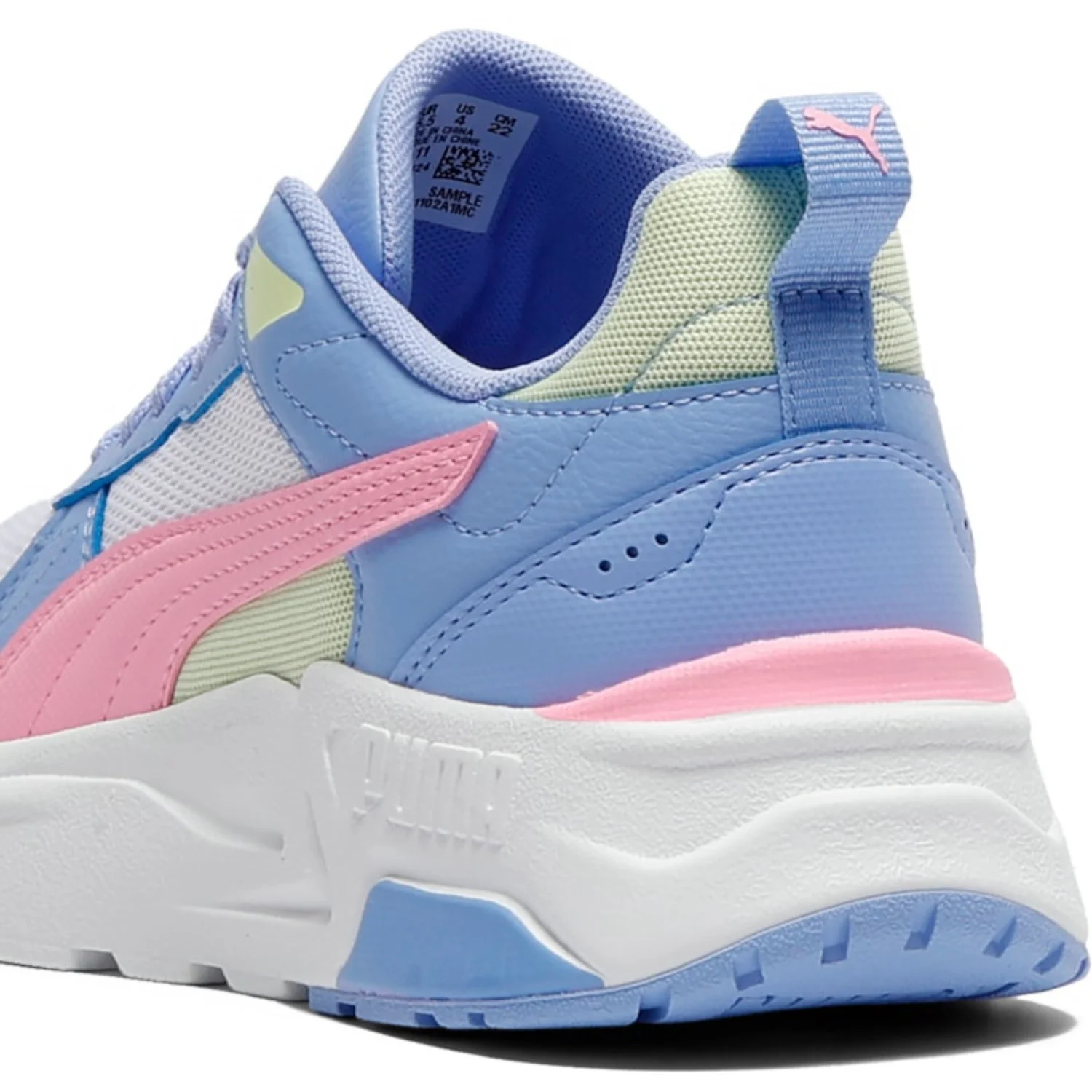 Puma White-Pink Shimmer-Intense Lavender Trinity 2 LT Jr - Image 5