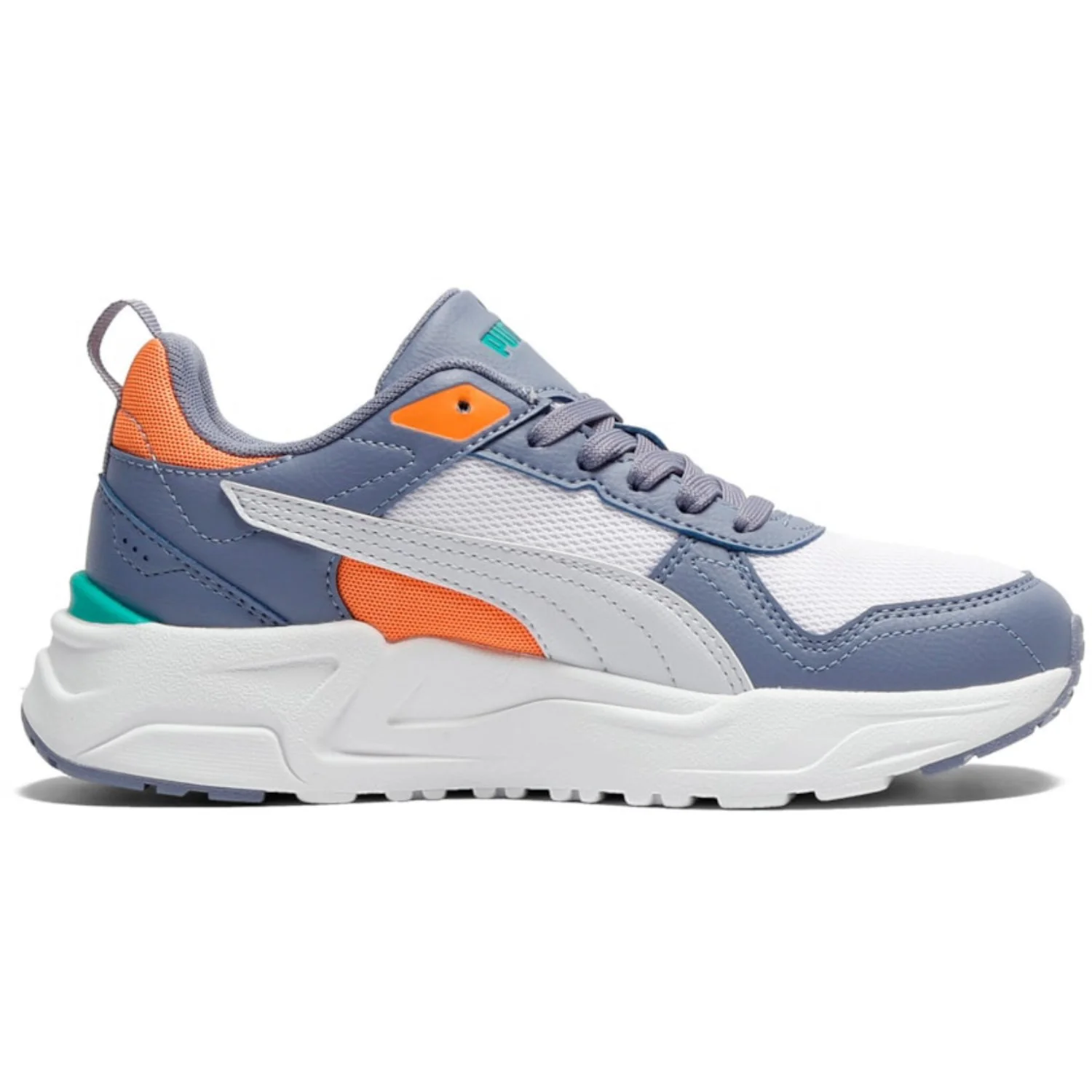 Puma White-Silver Mist-Gray Sky Trinity 2 LT Jr - Image 4