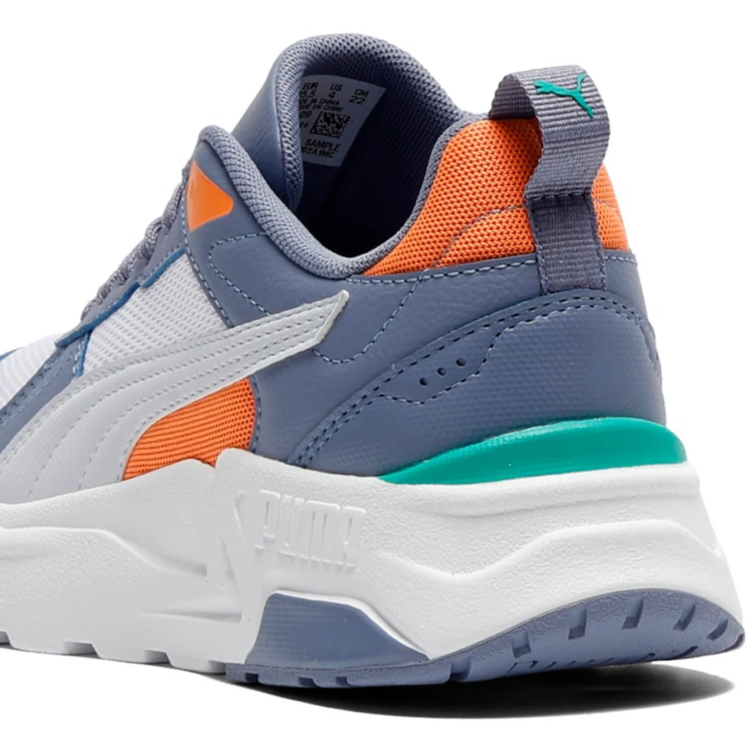 Puma White-Silver Mist-Gray Sky Trinity 2 LT Jr - Image 5