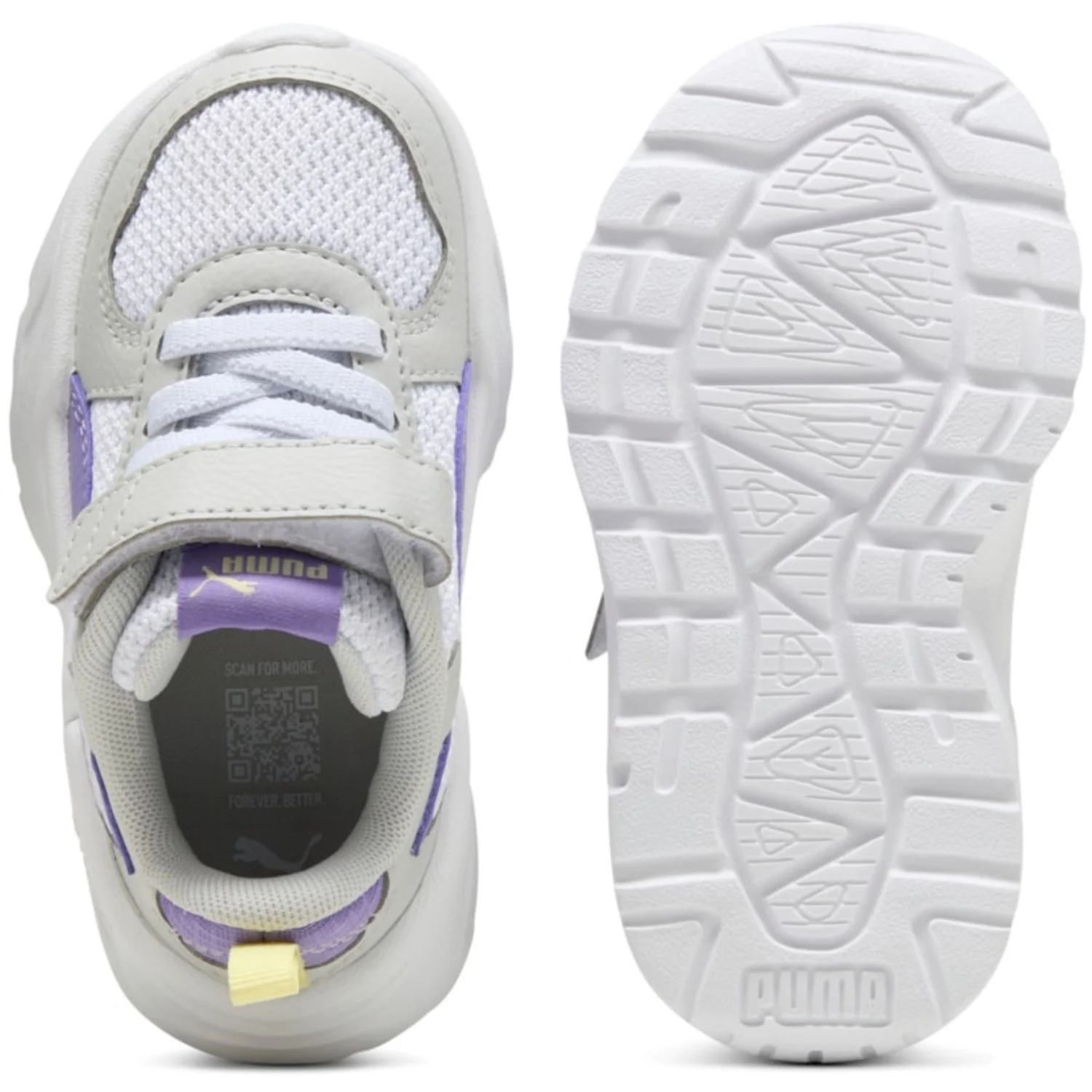 Puma White Trinity Lite AC+ Inf Sneakers - Image 6