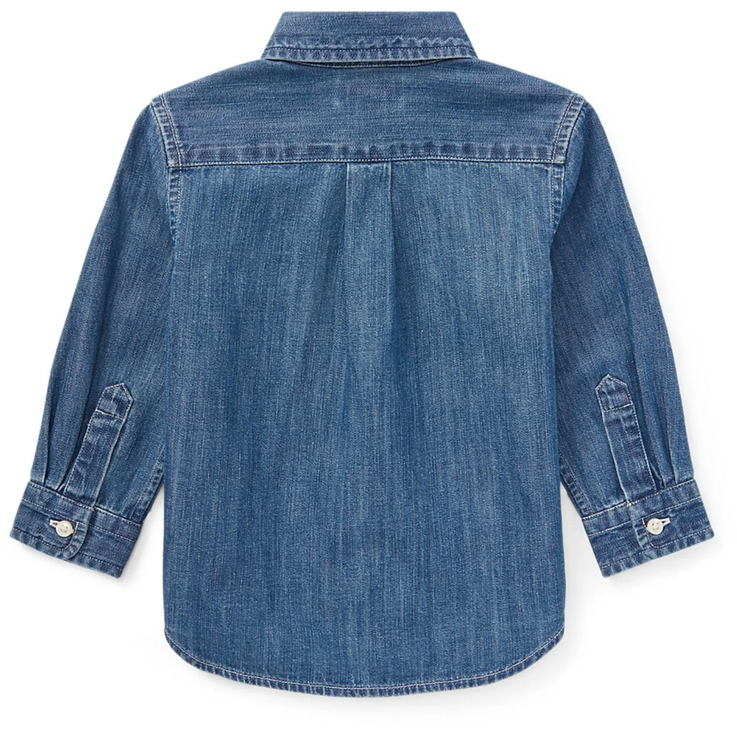 Ralph Lauren Baby Dk Blue Baby Boy Sport Shirt - Image 2