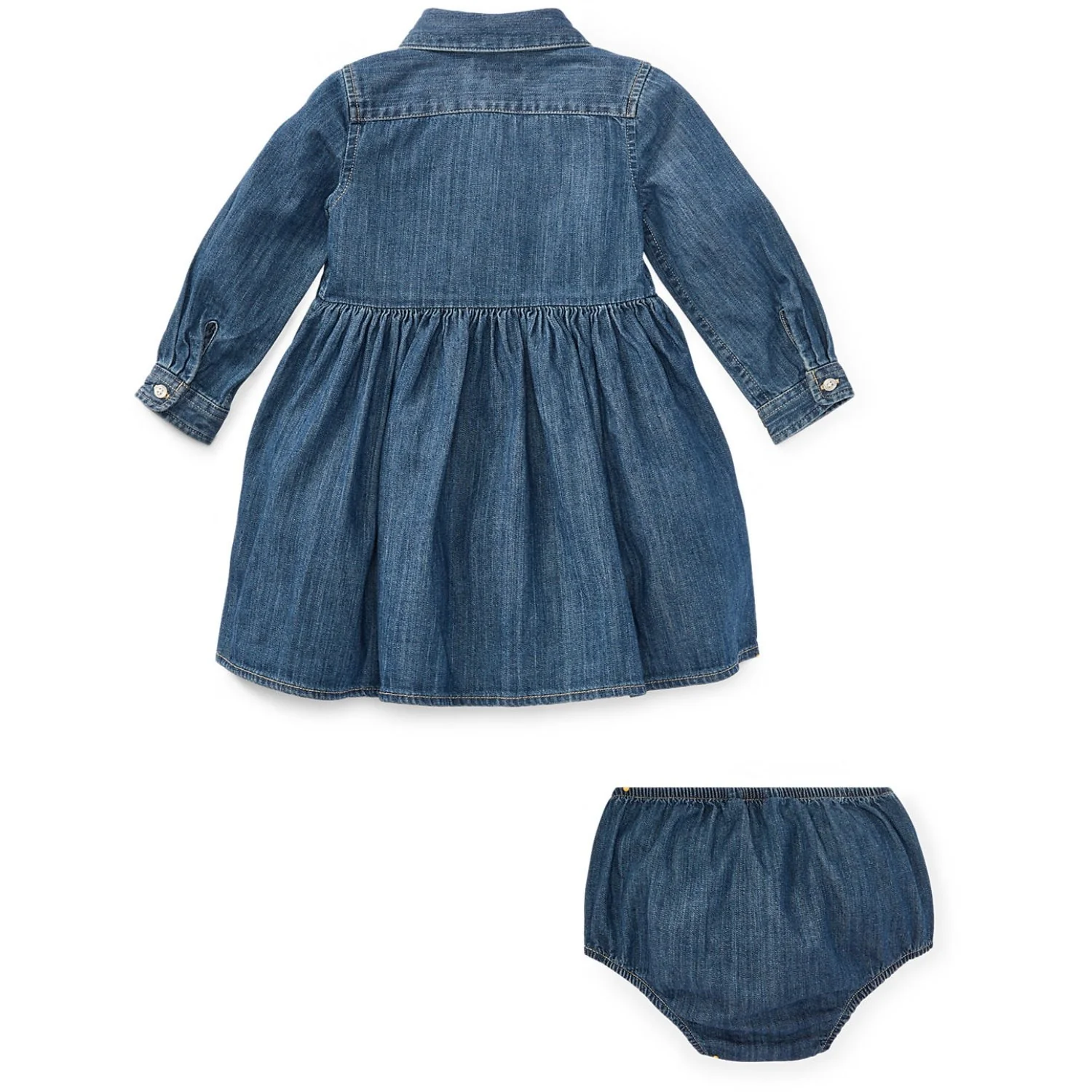 Ralph Lauren Baby Indigo Baby Girl Day Dress - Image 2