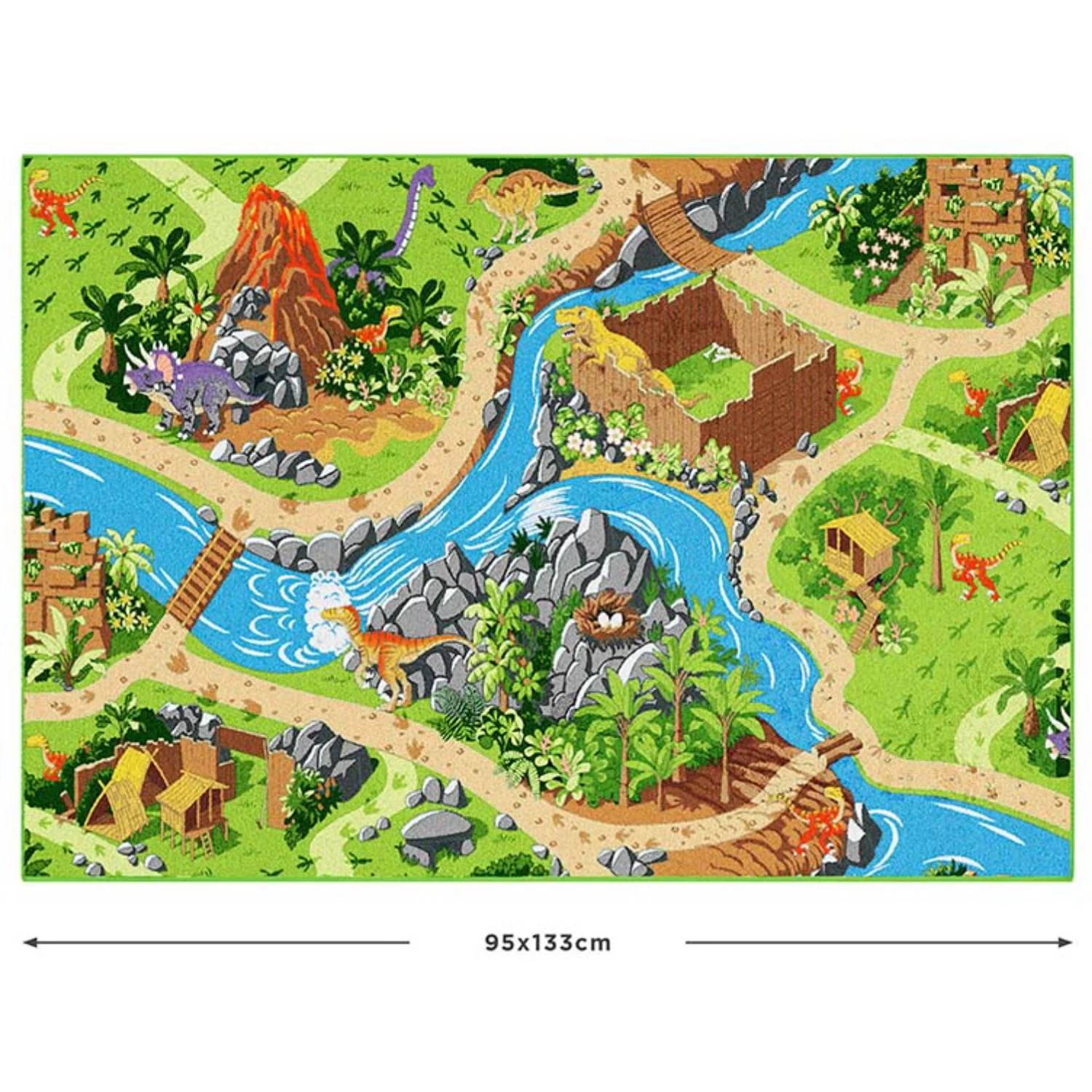 Rebel Roads Dino World Carpet - 95 X 133 Cm - Image 3