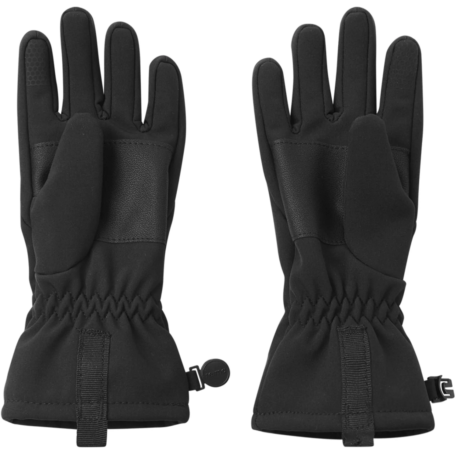 Reima Black Tehden Black Softshell Gloves - Image 3