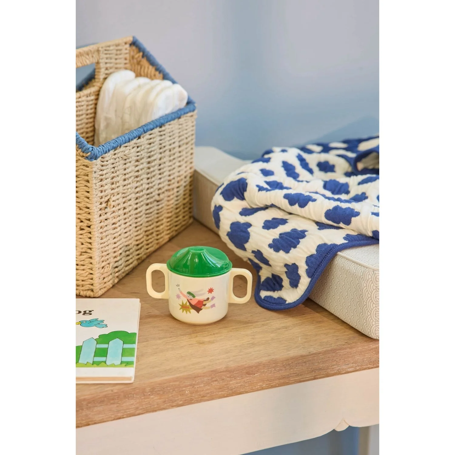 Rice Melamine 2 Handle Baby Cup With Hero Print - Green - 250 Ml - Image 2