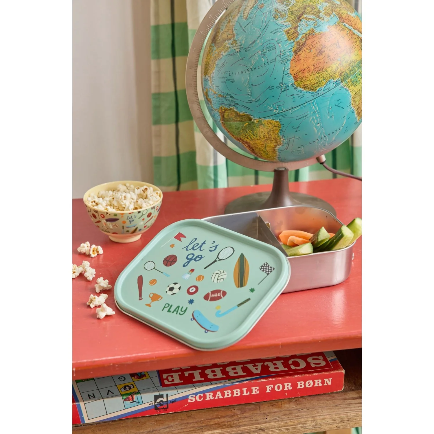 Rice Sports Print Stainless Steel Lunchbox With Moveable Divider Large 1400 Ml - Image 3