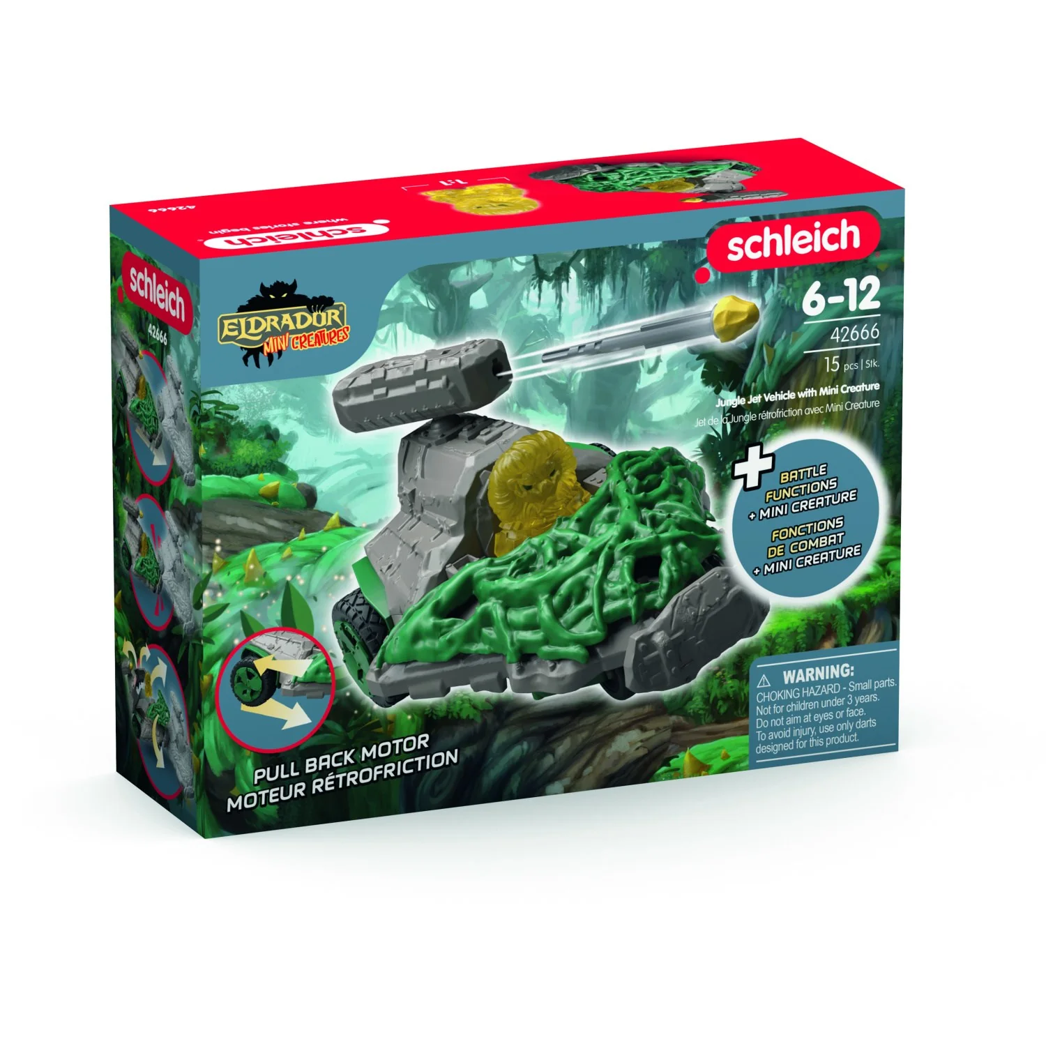 Schleich Jungle Jet Vehicle With Mini Creature - Image 4