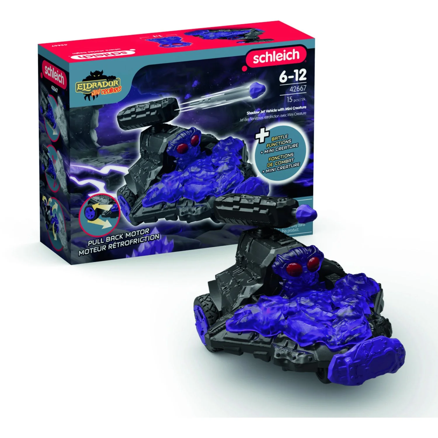 Schleich Shadow Jet Vehicle With Mini Creature - Image 3
