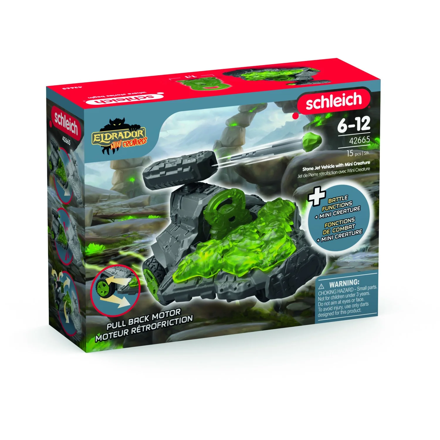 Schleich Stone Jet Vehicle With Mini Creature - Image 4