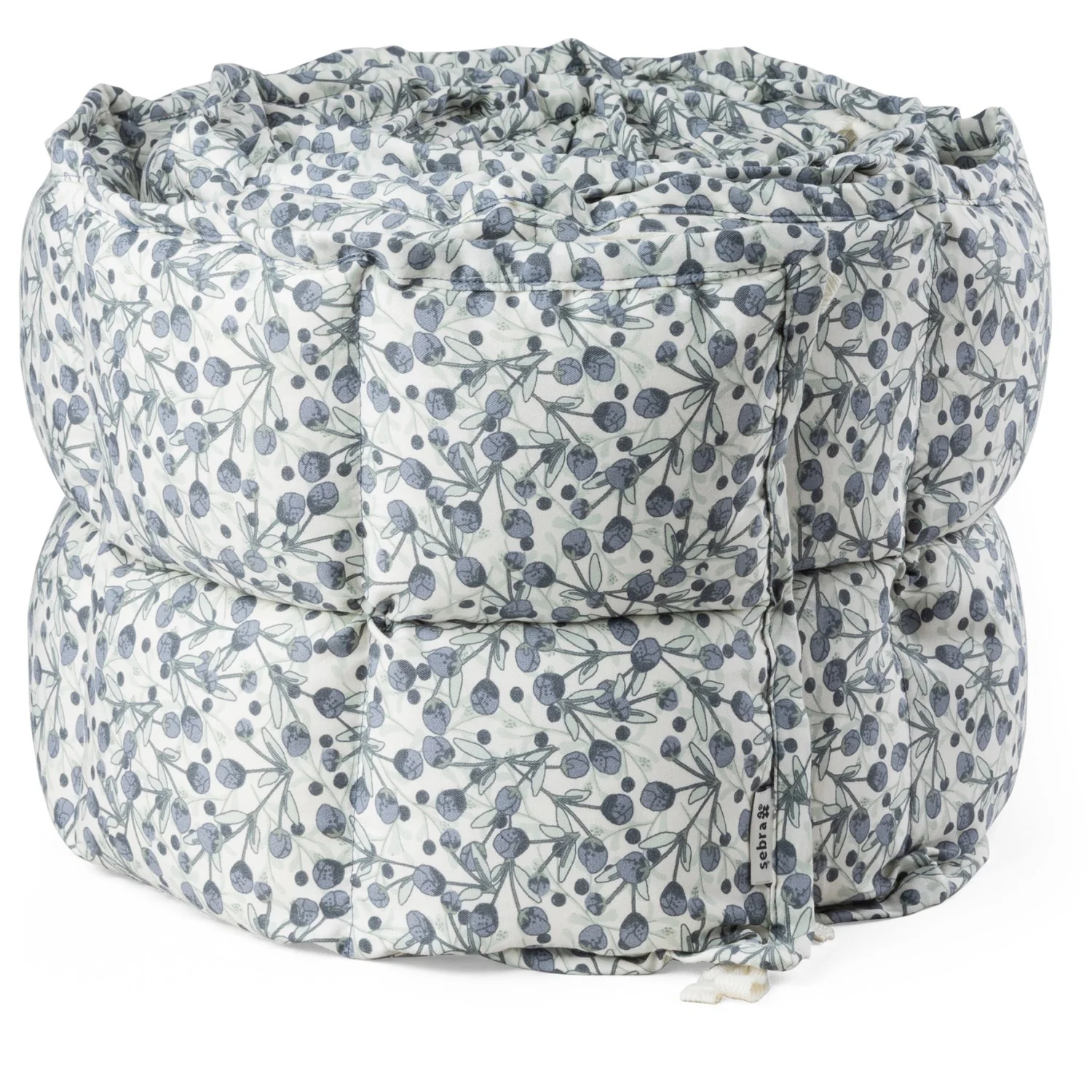 Sebra Blue Olive Baby Bumper Kapok