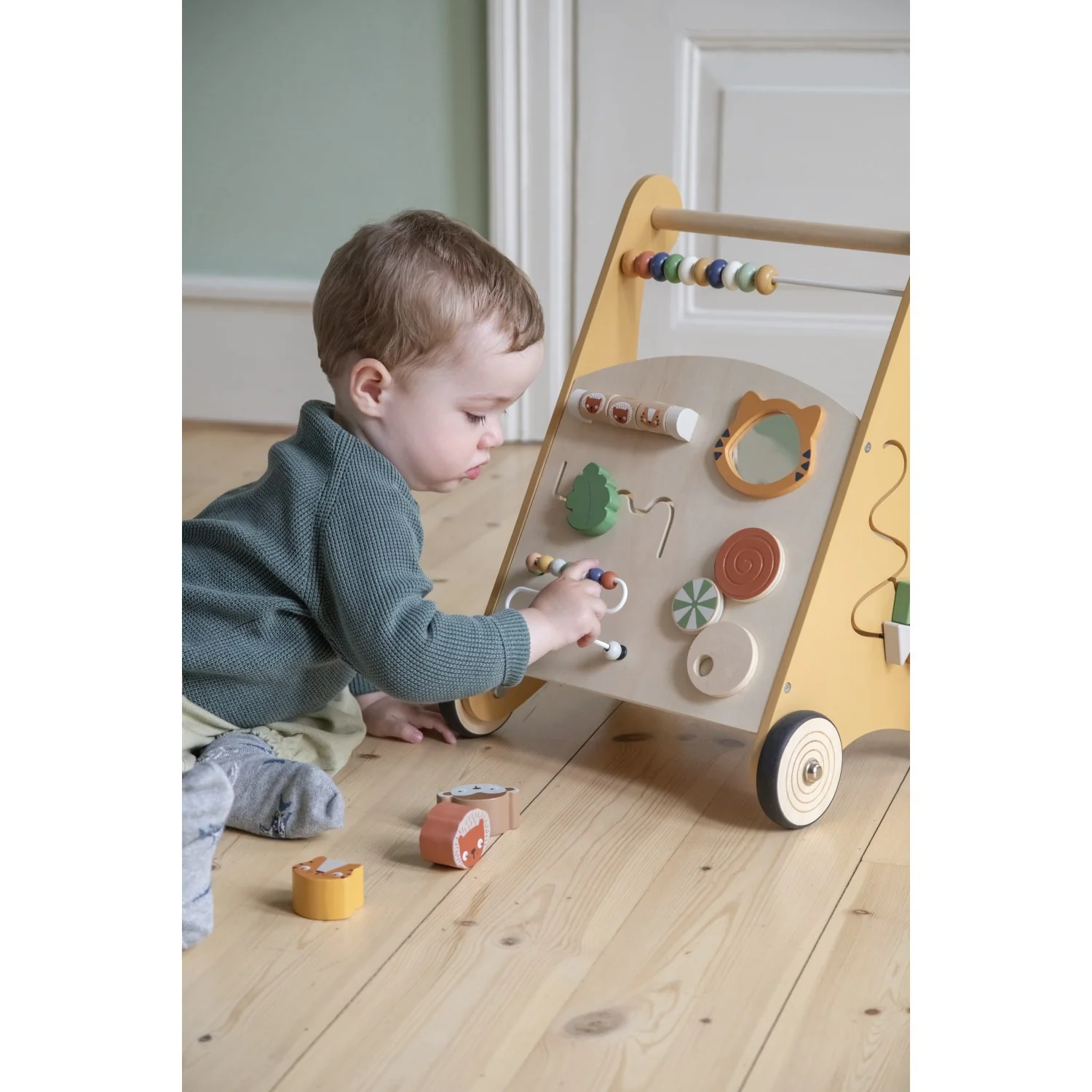 Sebra Wildlife Activity Walker Wooden - Image 3