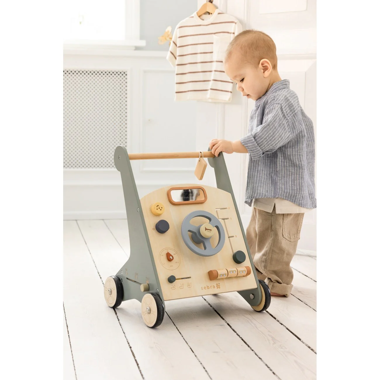 Sebra Wooden Activity Walker Car - Image 11