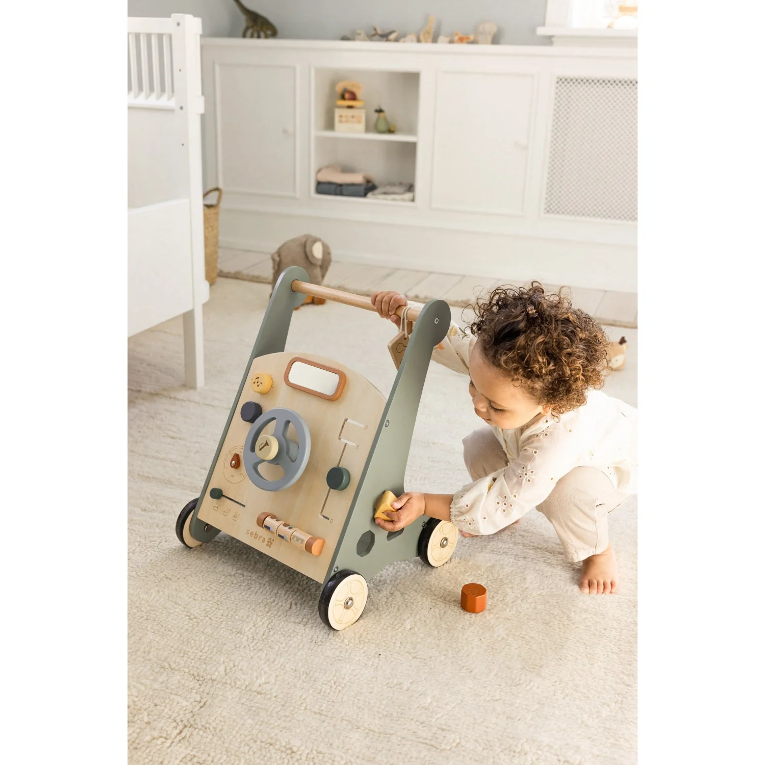 Sebra Wooden Activity Walker Car - Image 25