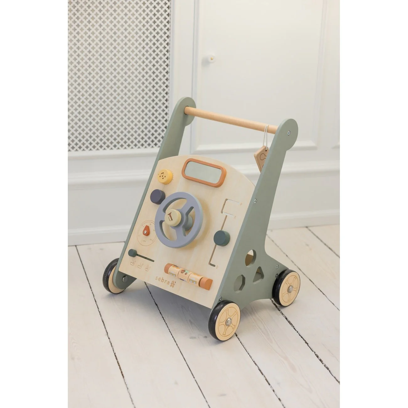 Sebra Wooden Activity Walker Car - Image 3
